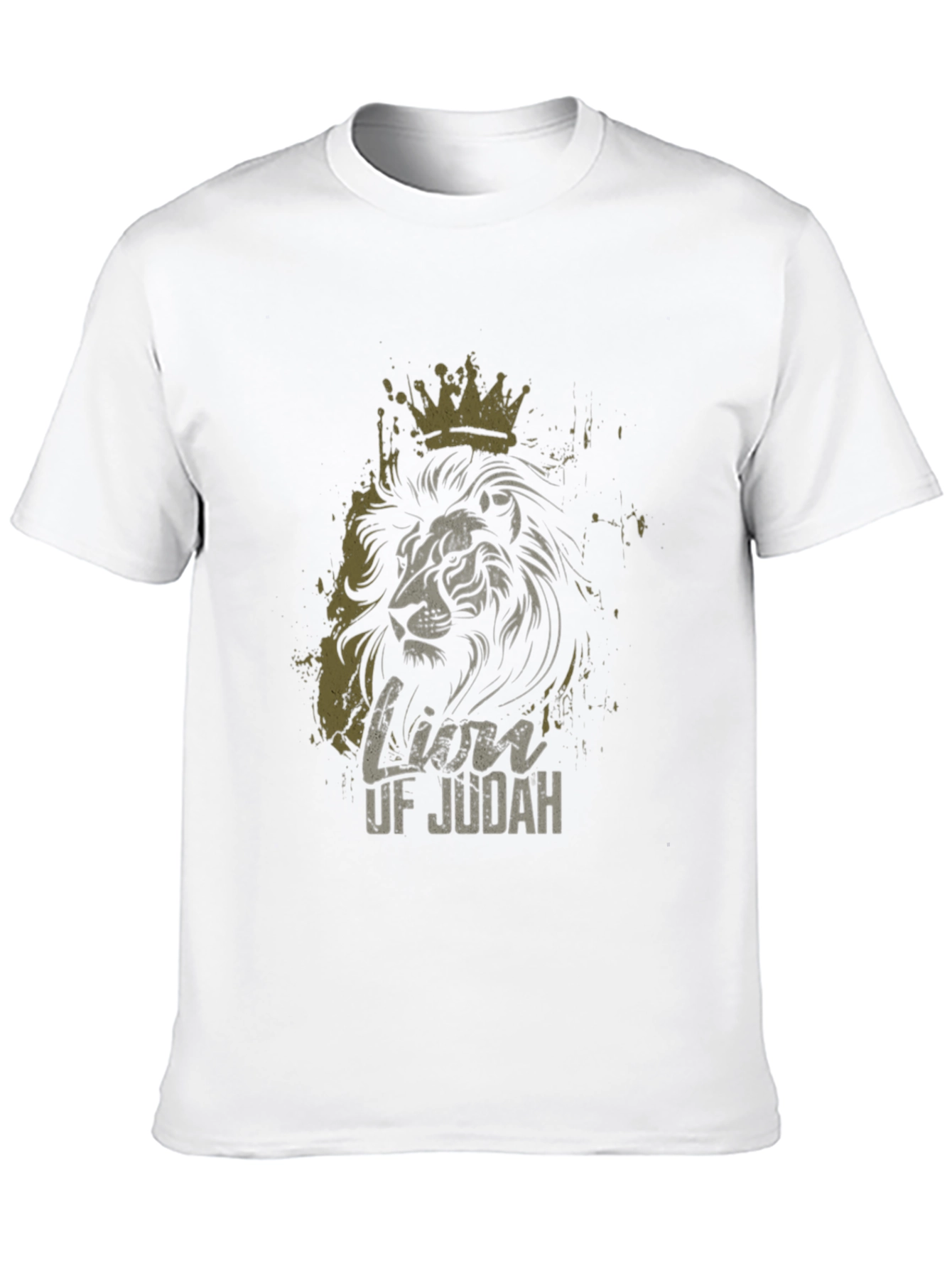 Camiseta Negra con Diseño de León de Judá