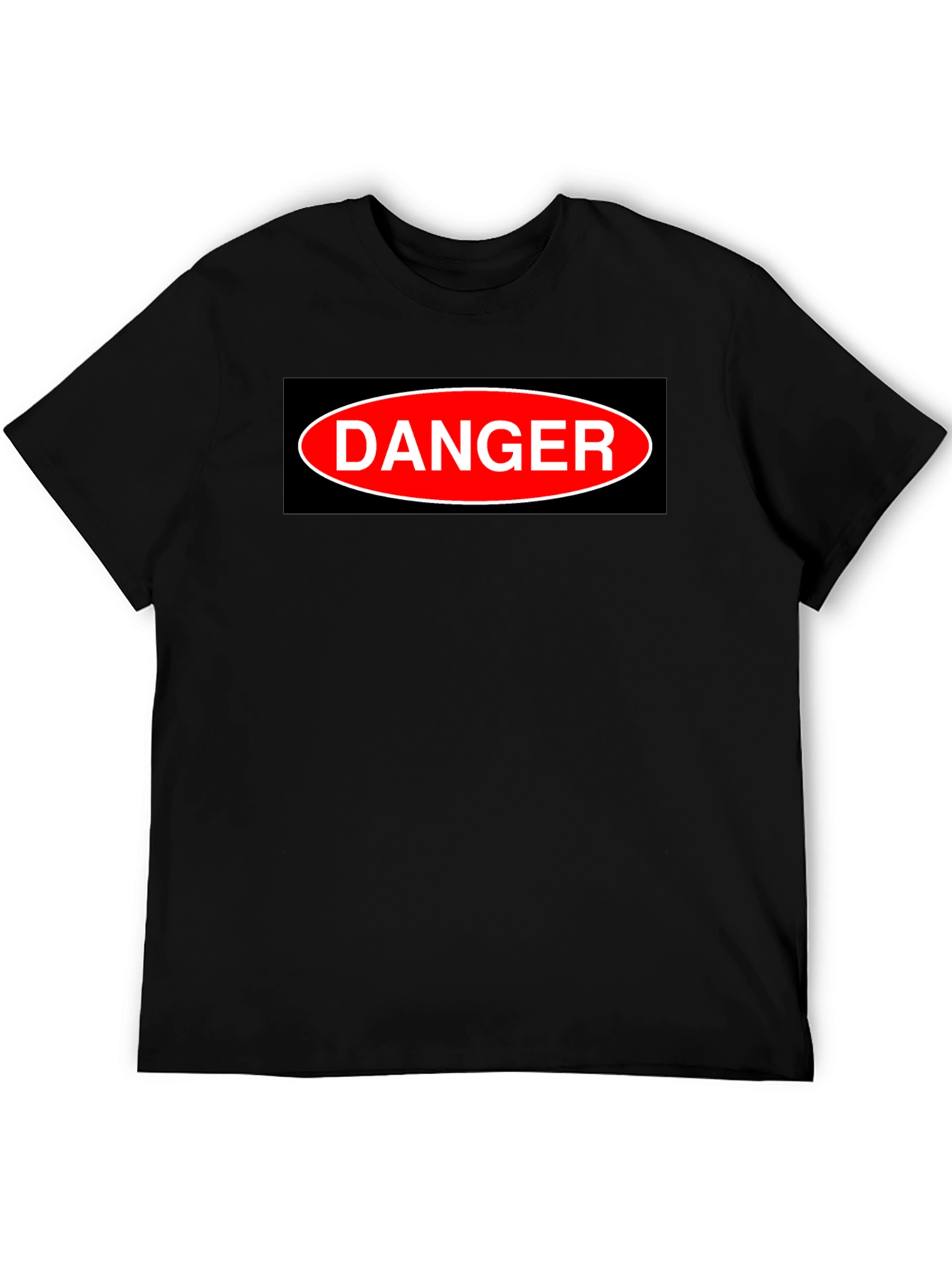 Camiseta Negra DANGER - Estilo Casual y Atrevido