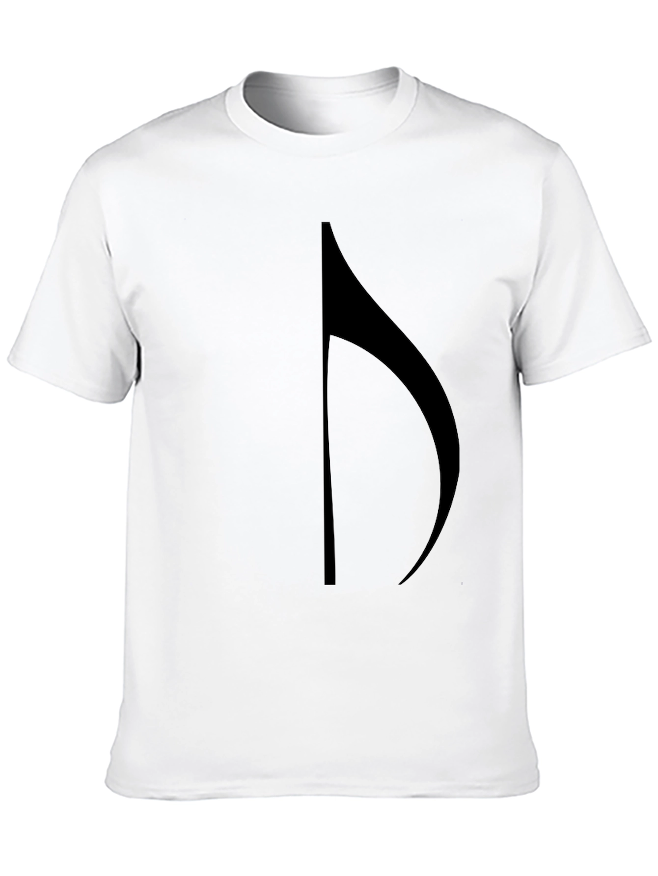 Camiseta Negra con Nota Musical para Hombre