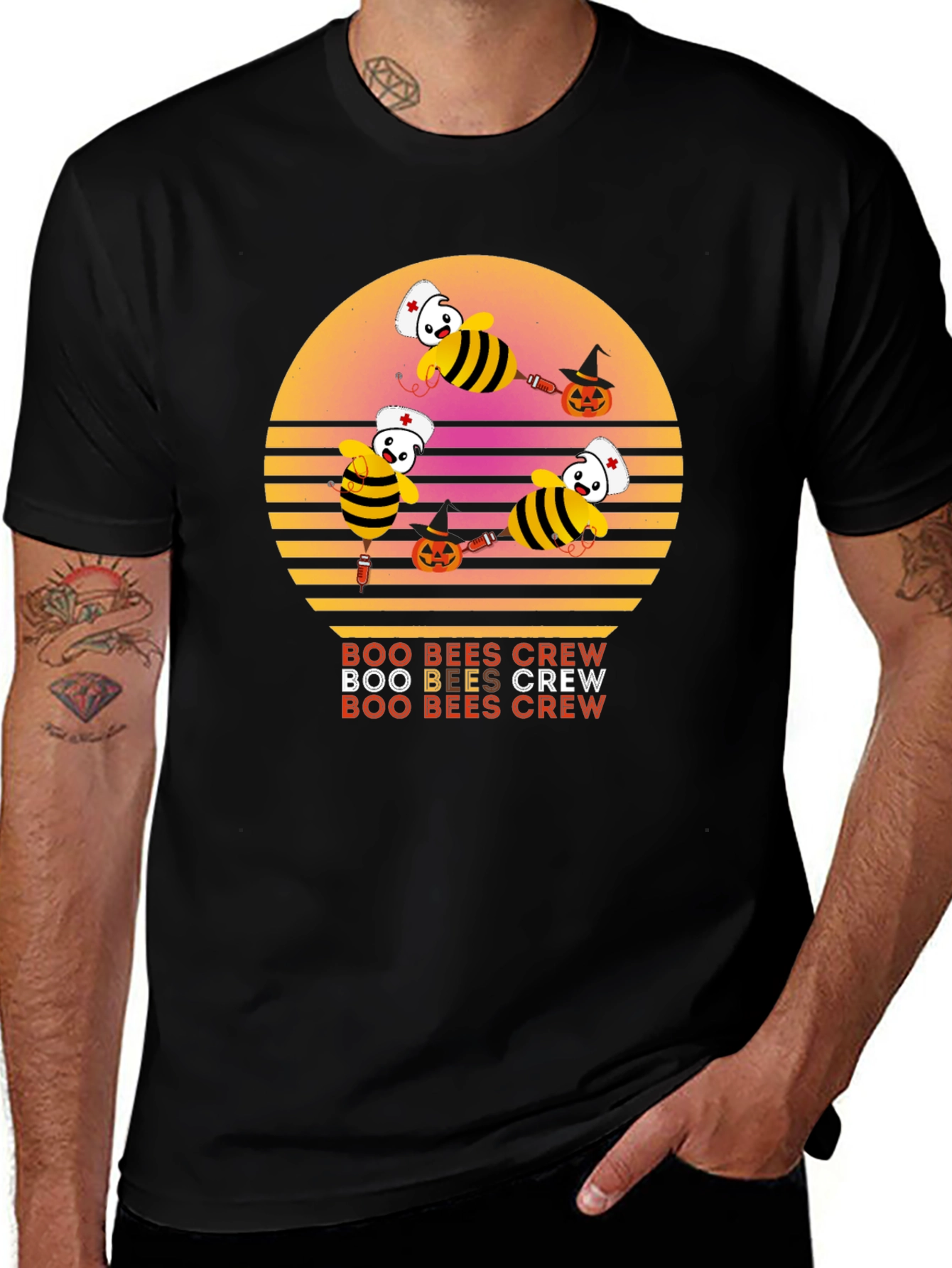 Camiseta Boo Bees Crew Halloween