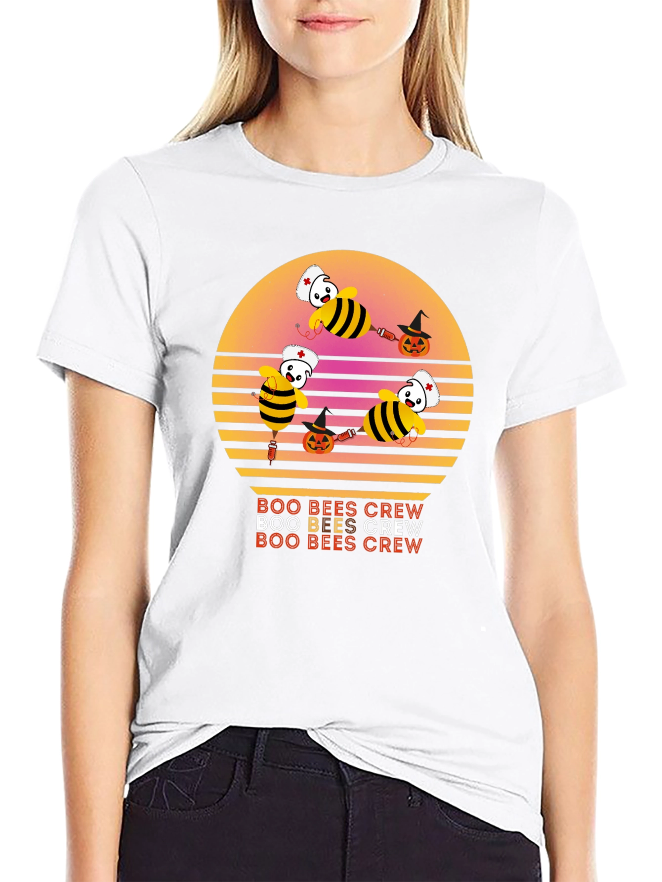 Camiseta Boo Bees Crew Halloween