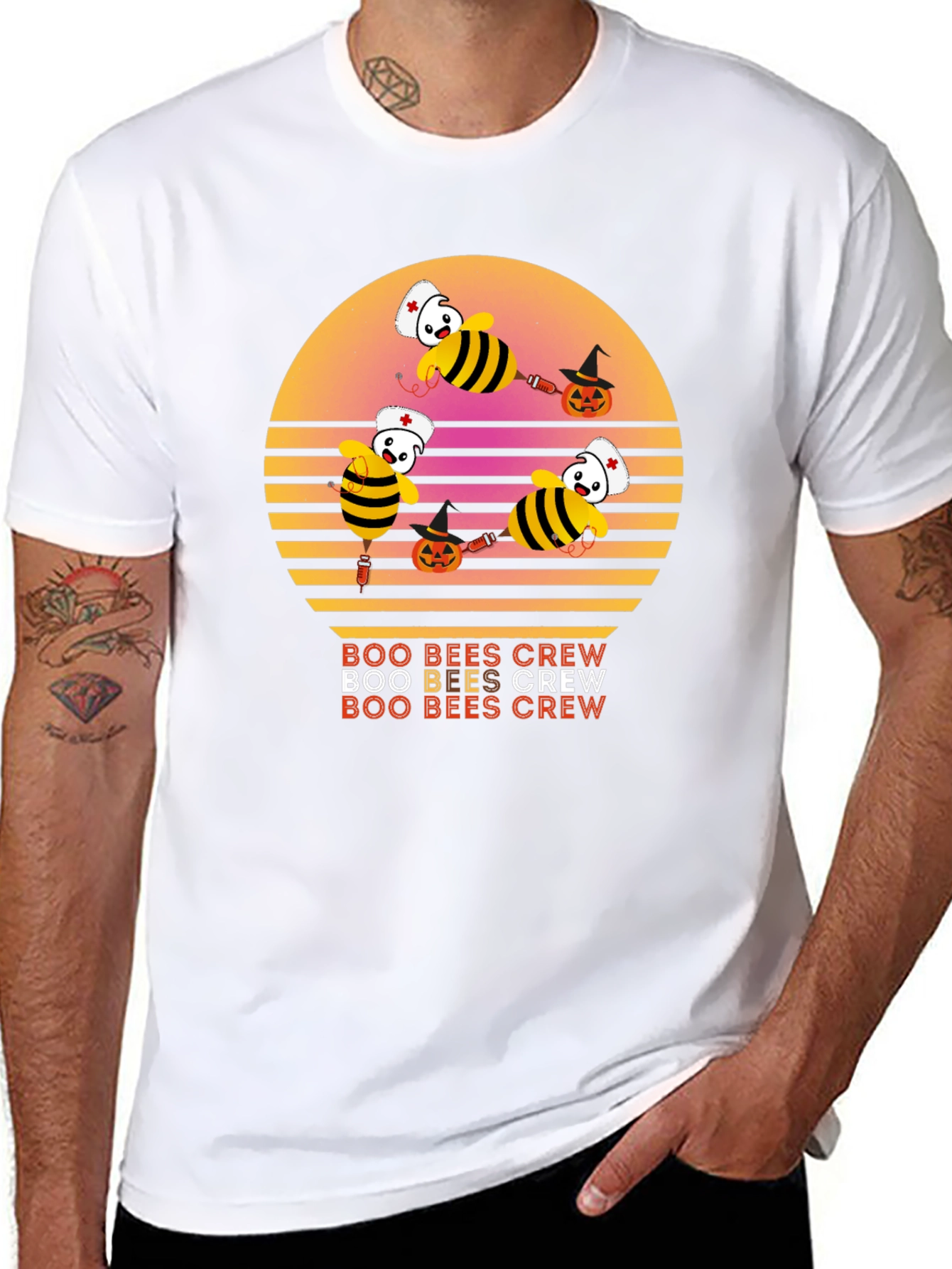 Camiseta Boo Bees Crew Halloween