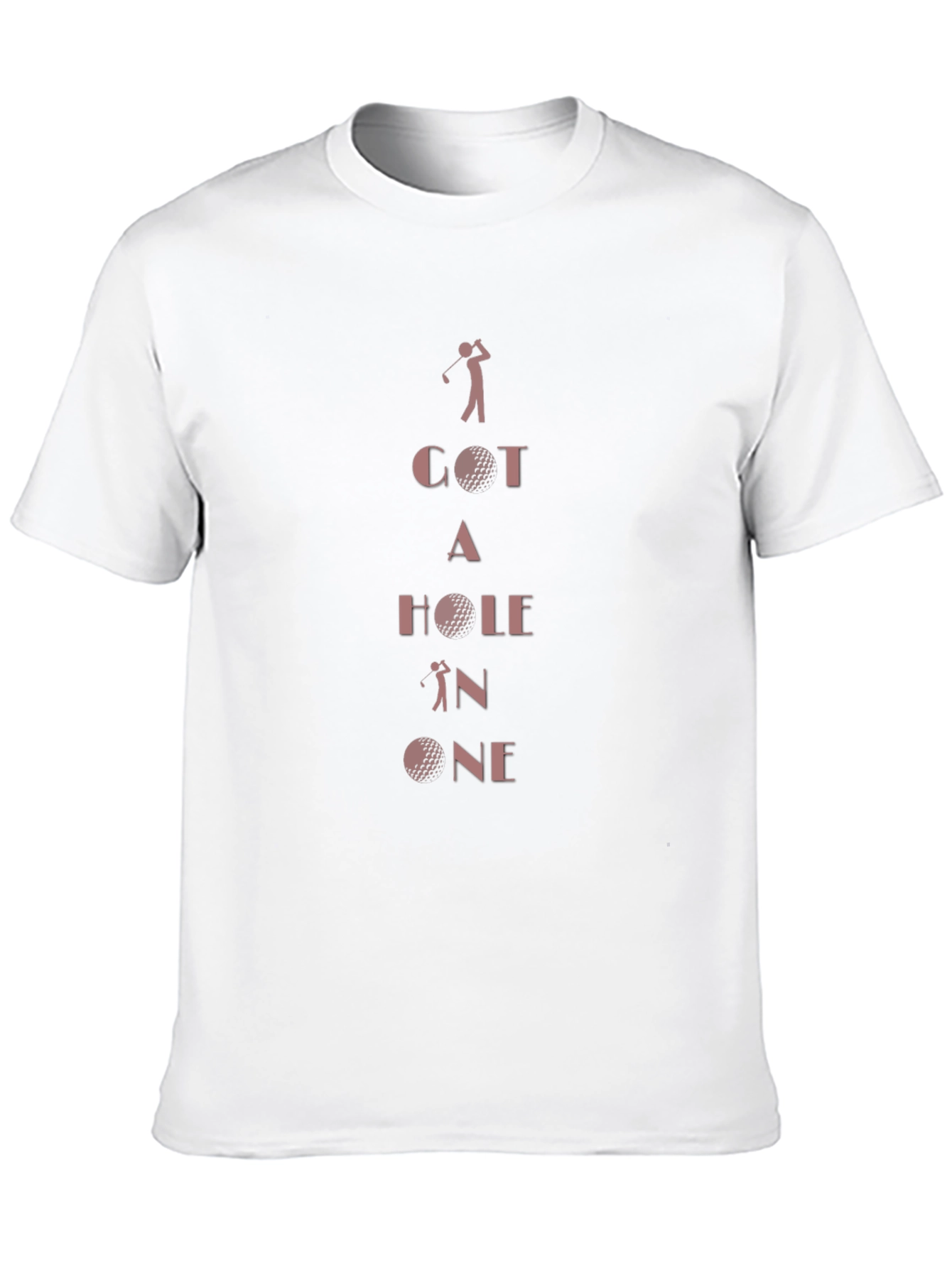 Camiseta Negra de Golf: ¡Hoyo en Uno!
