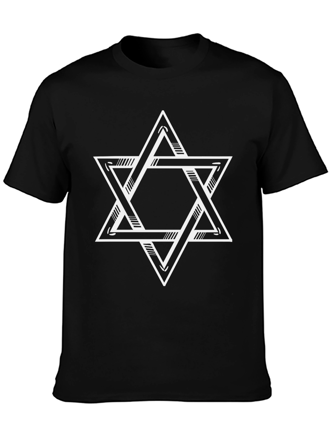 Camiseta Negra Estrella de David Unisex