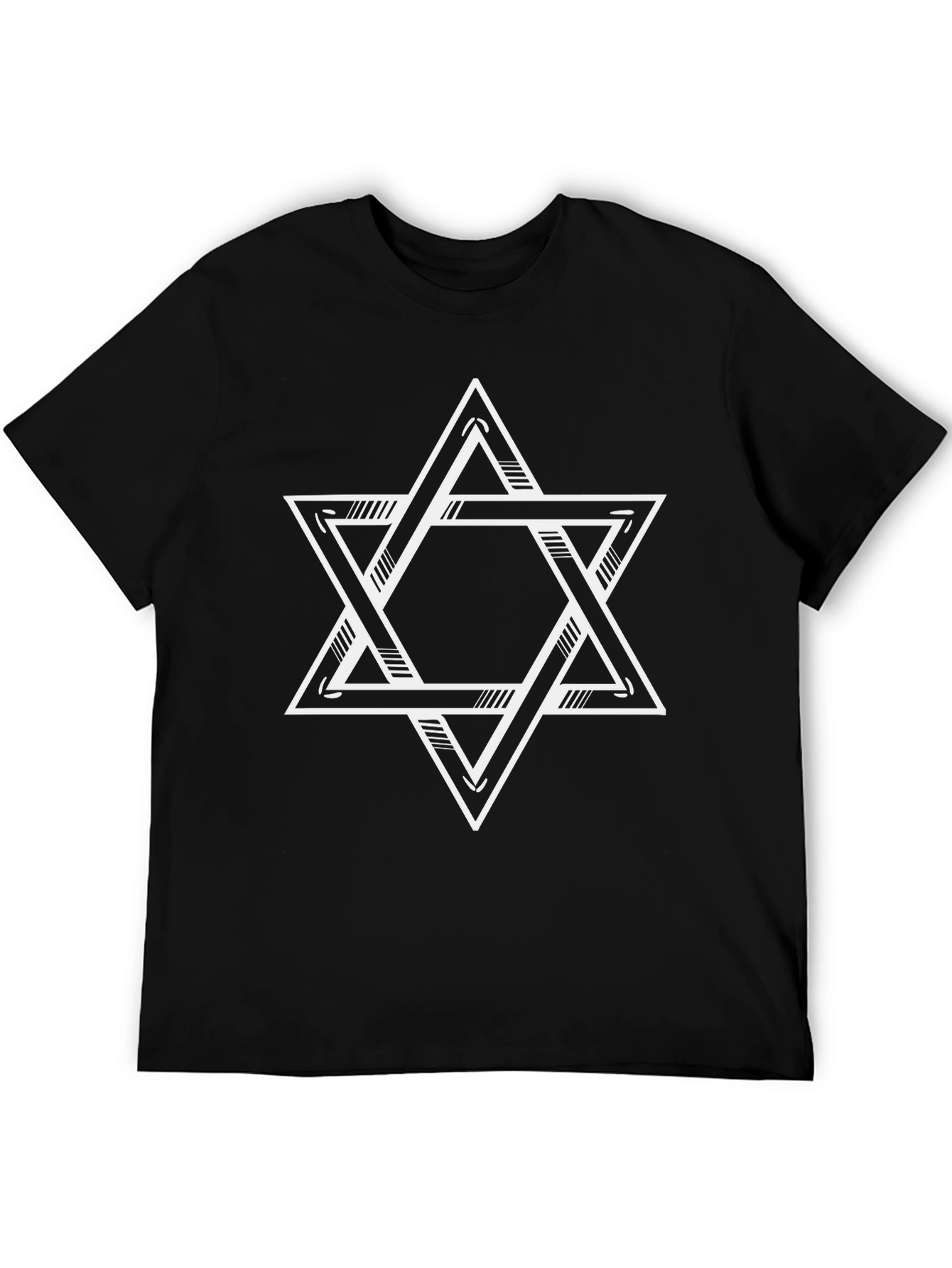 Camiseta Negra Estrella de David Unisex