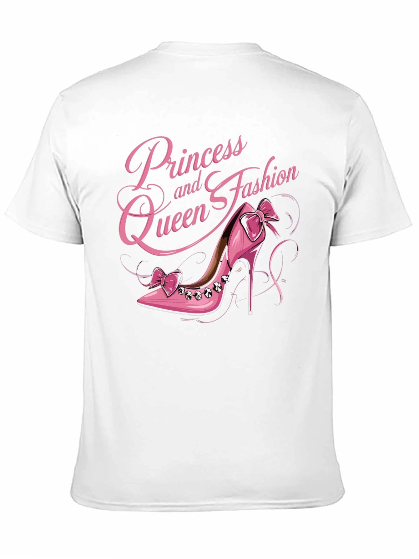 Camiseta Negra Princesa y Reina