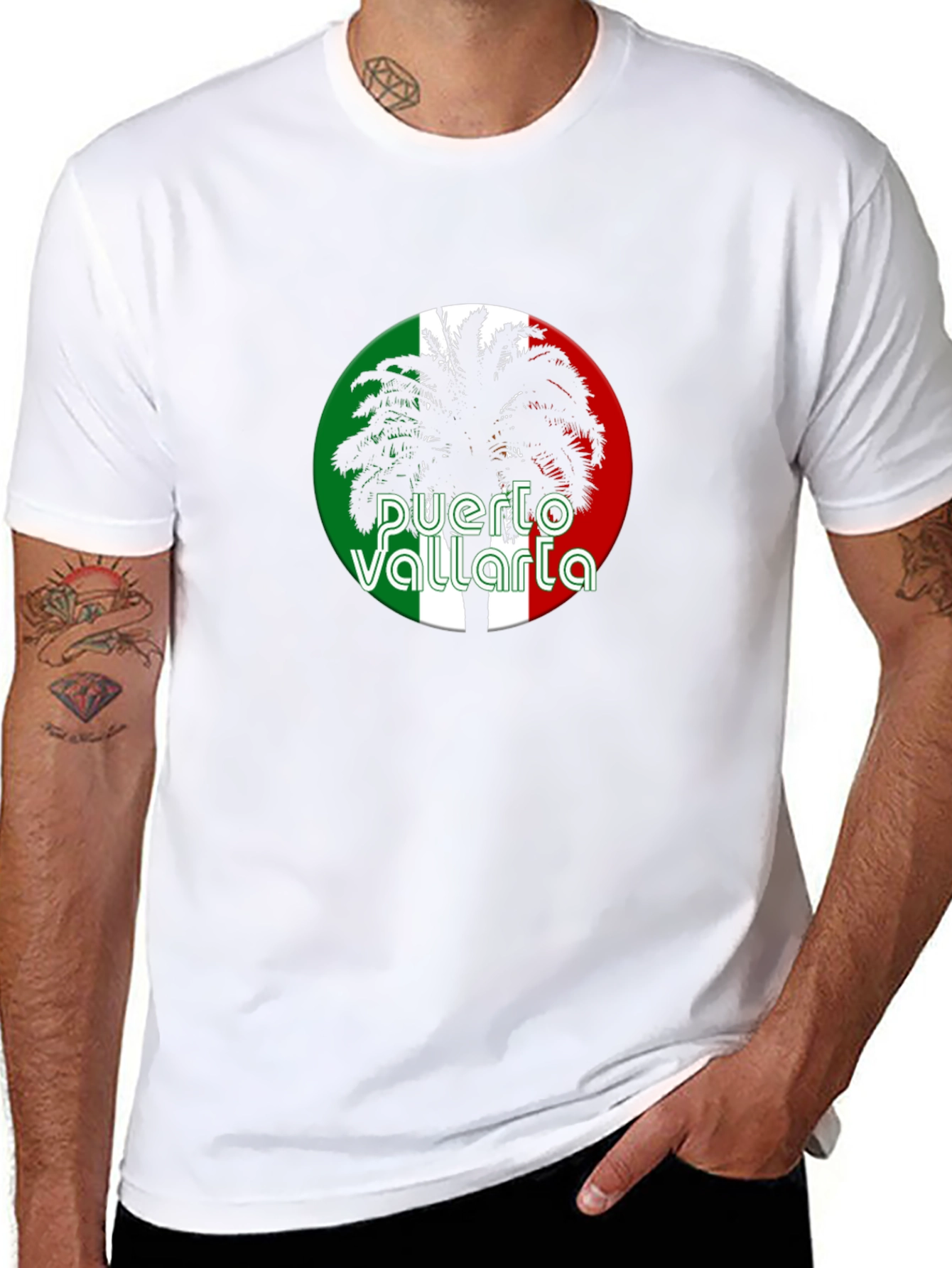 Camiseta Negra Puerto Vallarta Palma