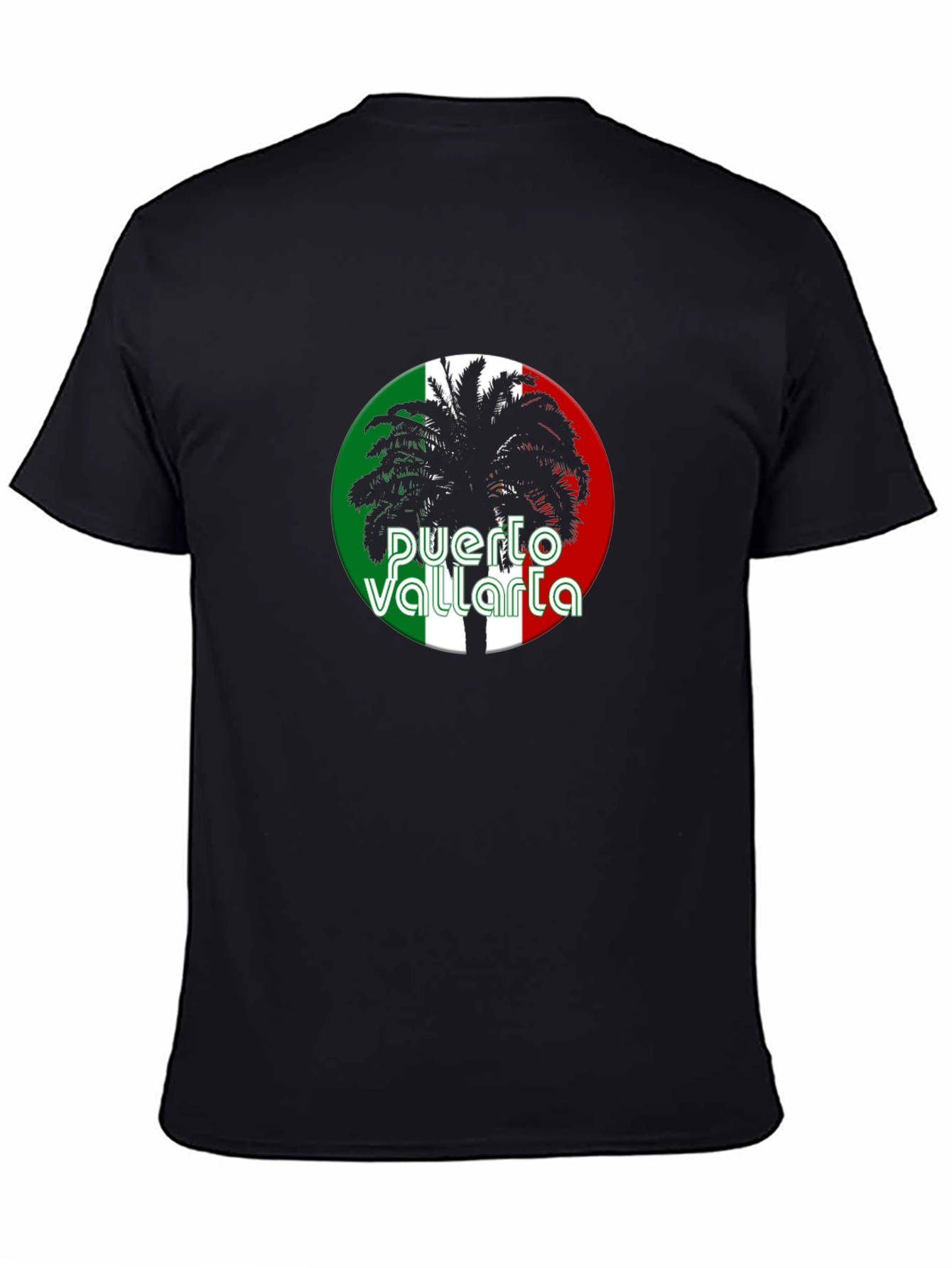 Camiseta Negra Puerto Vallarta Palma