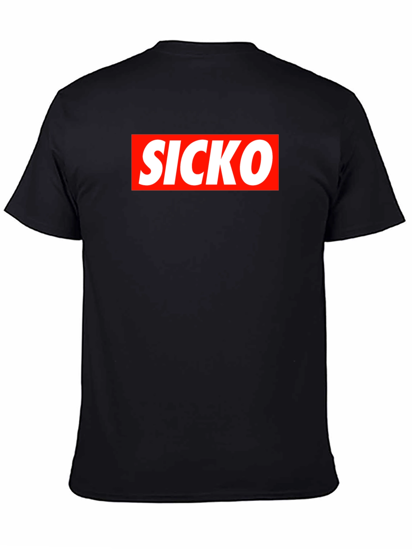 Camiseta Negra SICKO Estilo Urbano