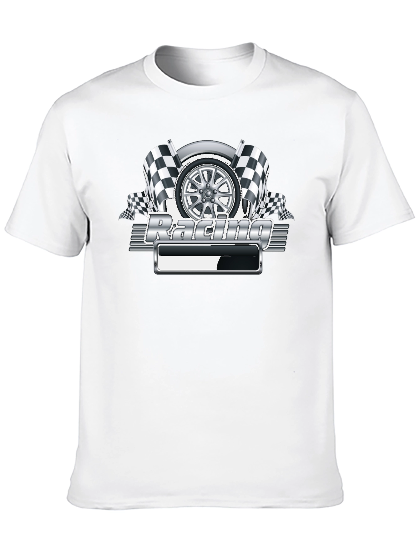 Camiseta Negra Racing Gráfico