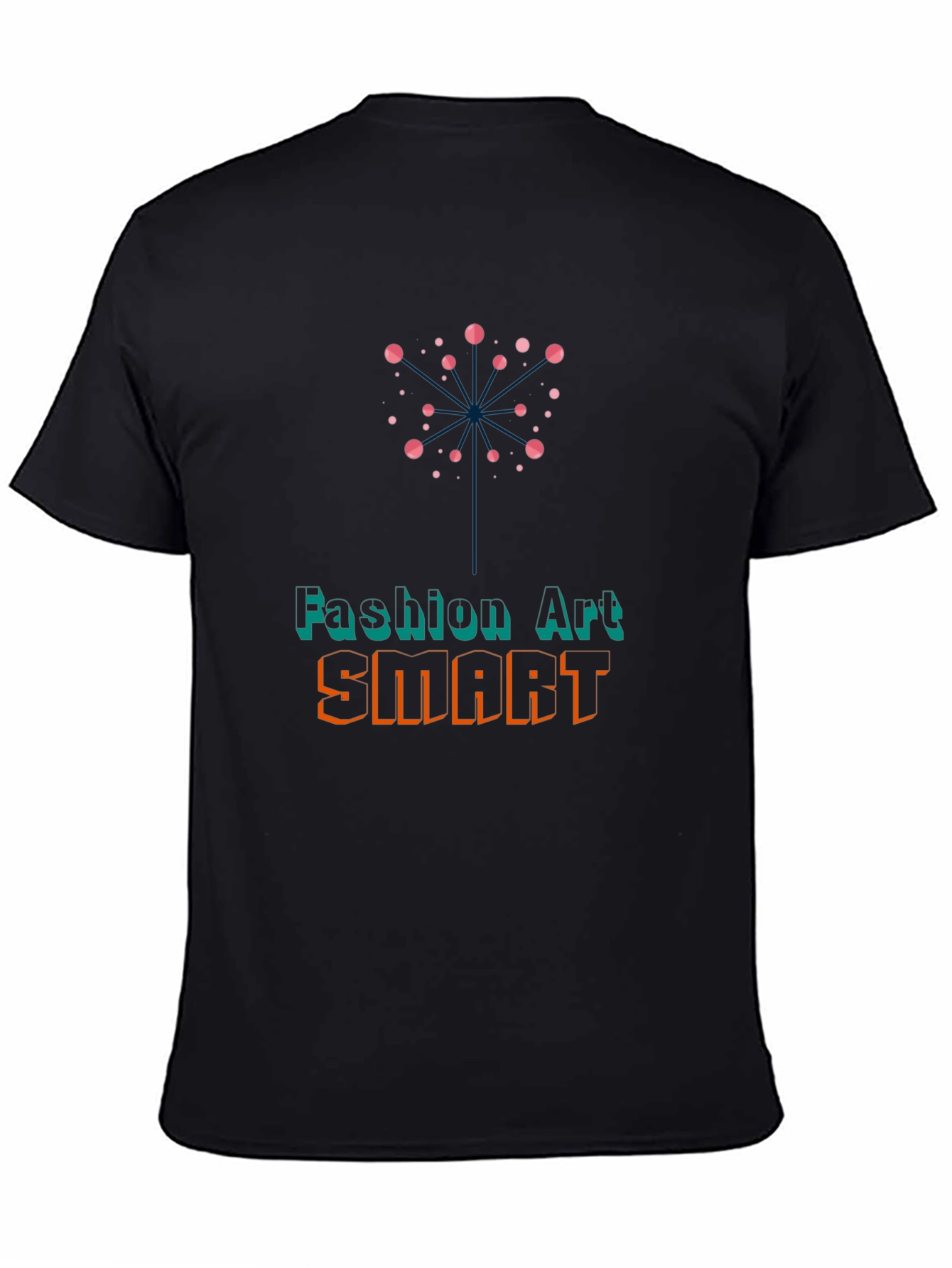 Camiseta Negra con Diseño Artístico y Urbano