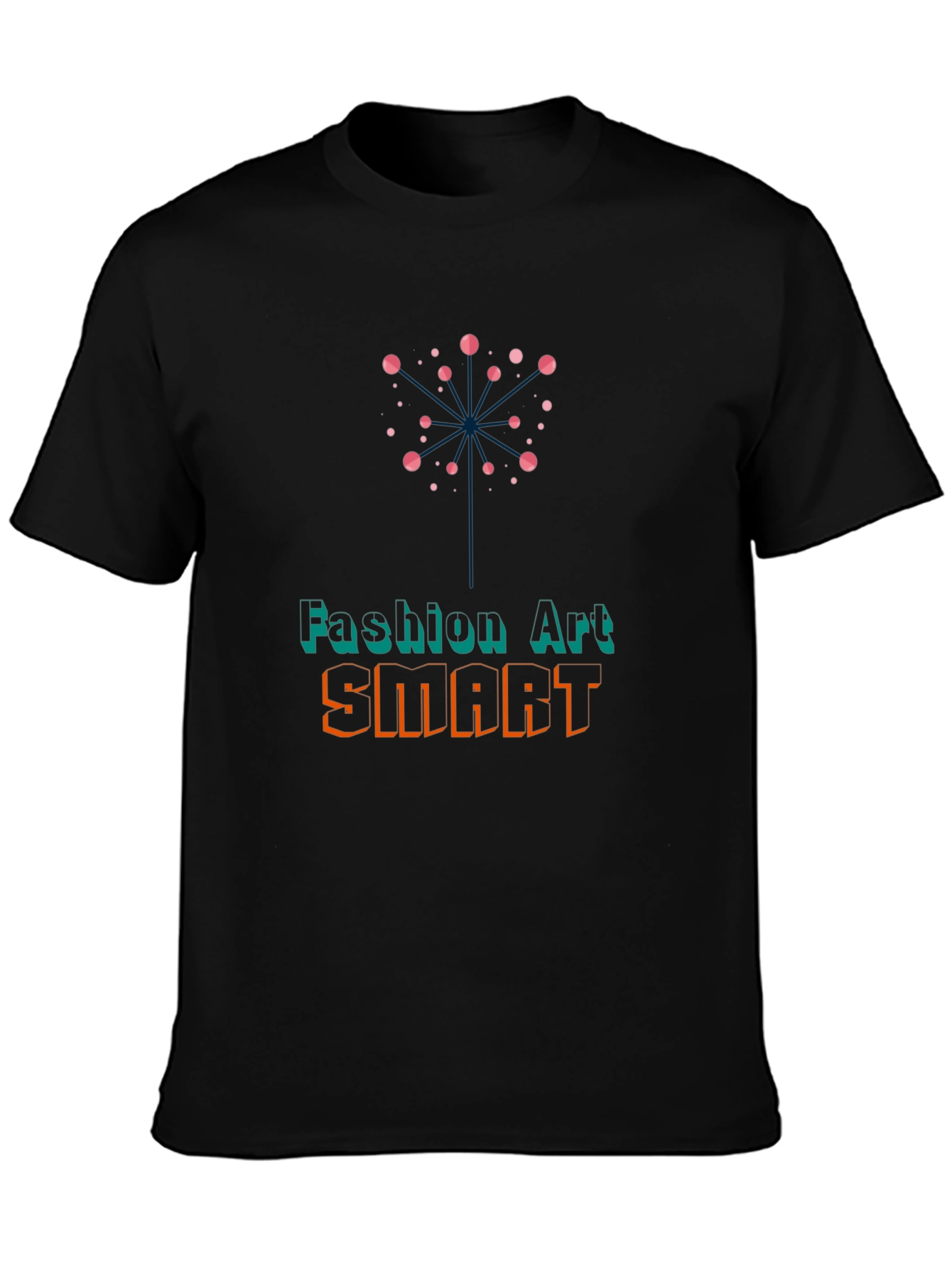 Camiseta Negra con Diseño Artístico y Urbano
