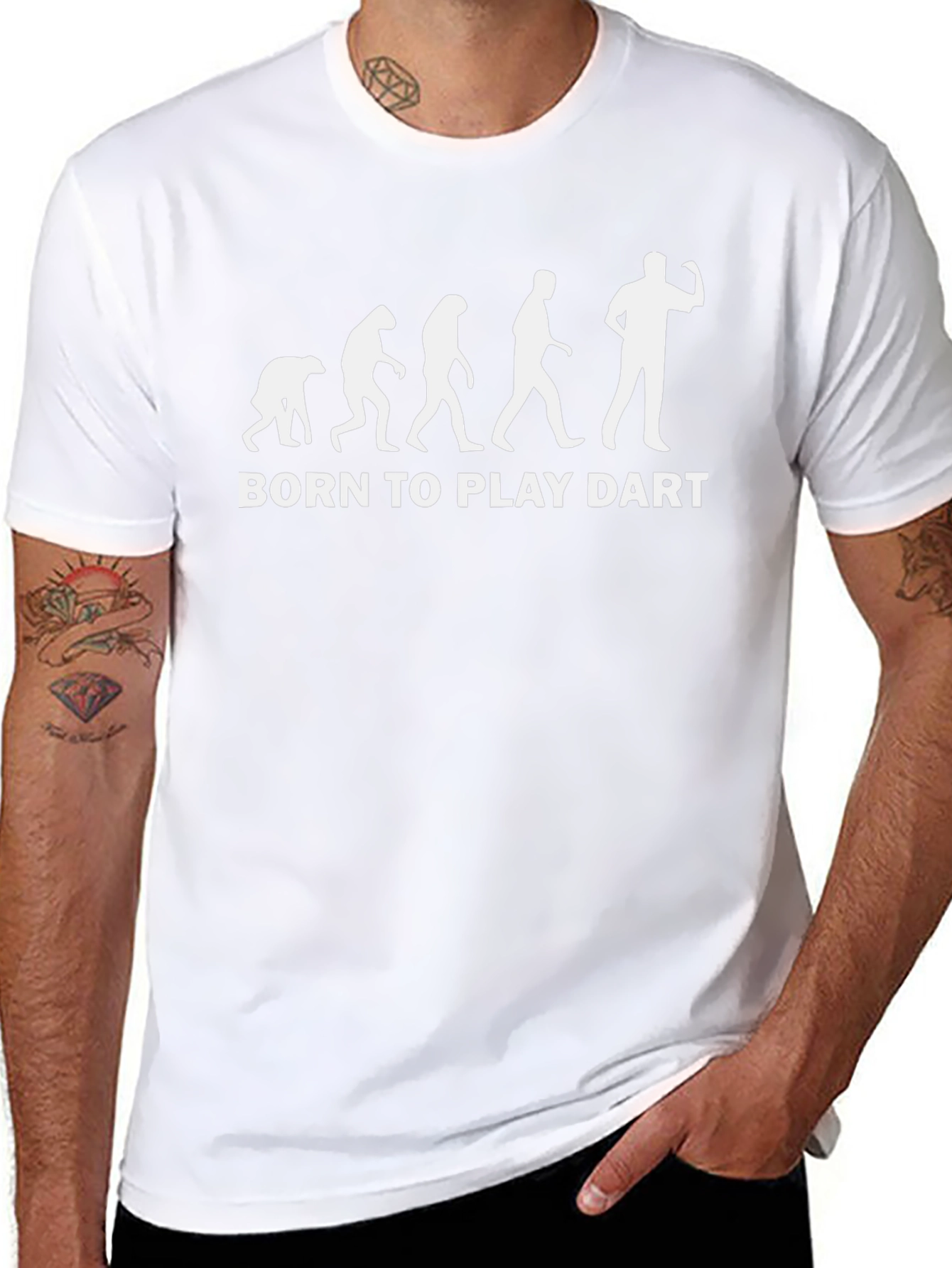 Camiseta Negra Evolución Dardos Hombre