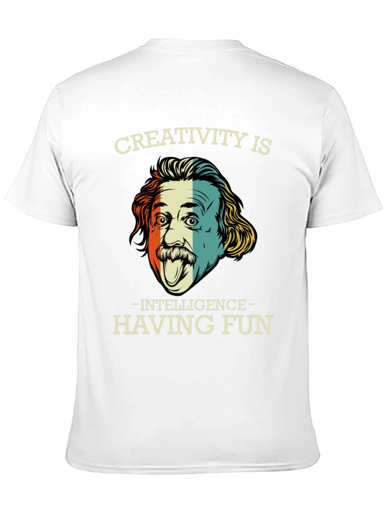 Camiseta Negra Einstein Creatividad e Inteligencia