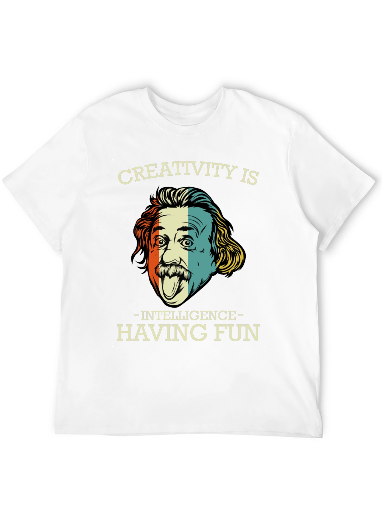 Camiseta Negra Einstein Creatividad e Inteligencia