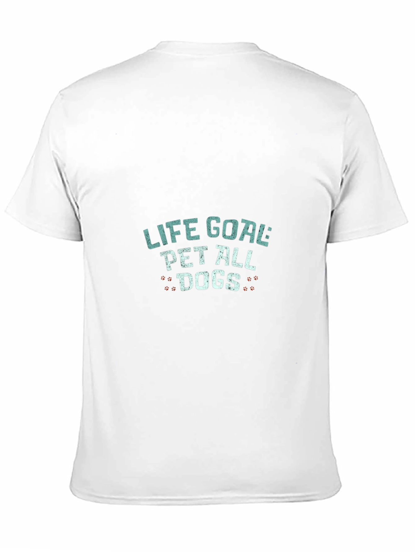 Camiseta Negra Life Goal Pet All Dogs