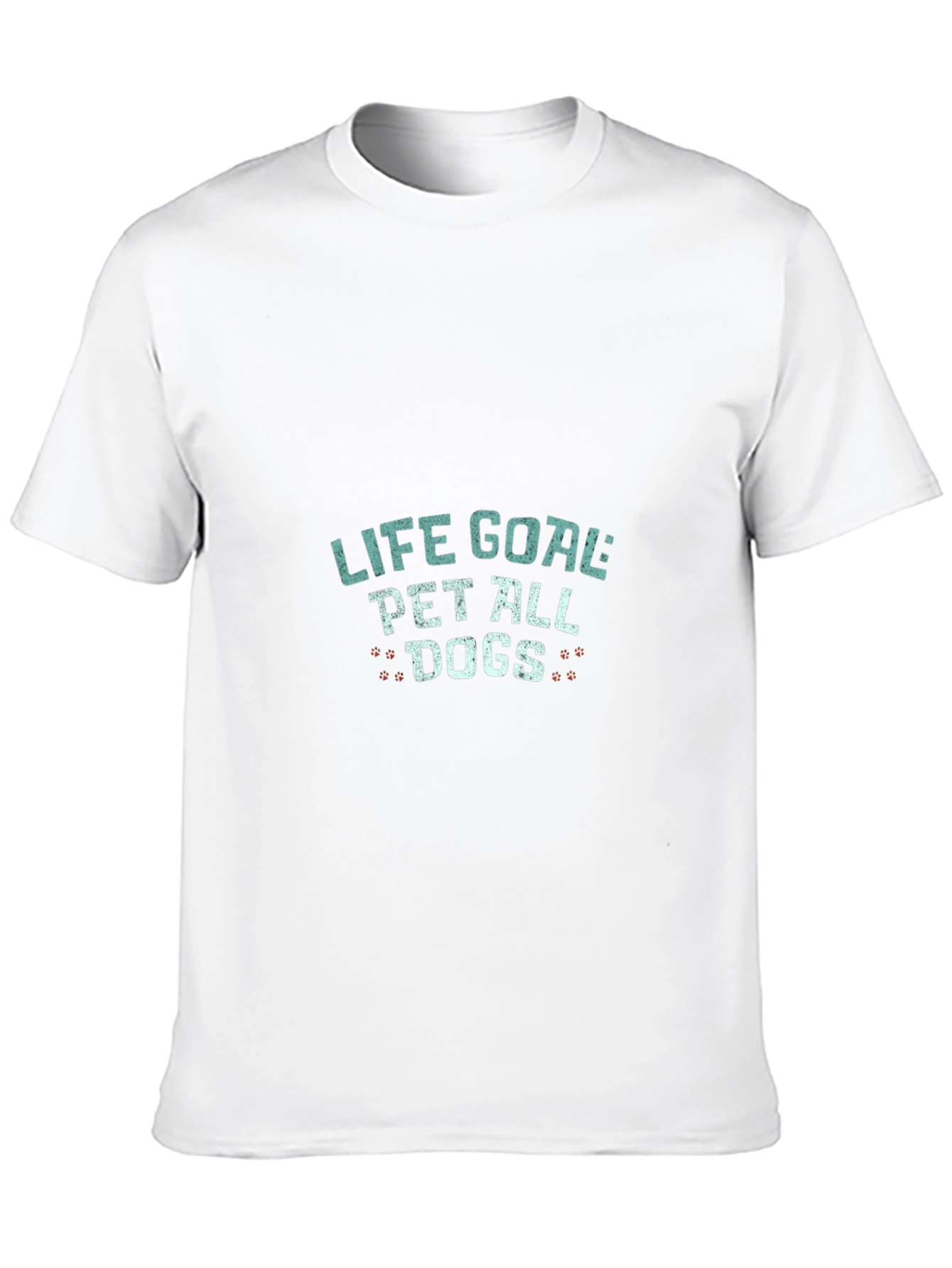 Camiseta Negra Life Goal Pet All Dogs