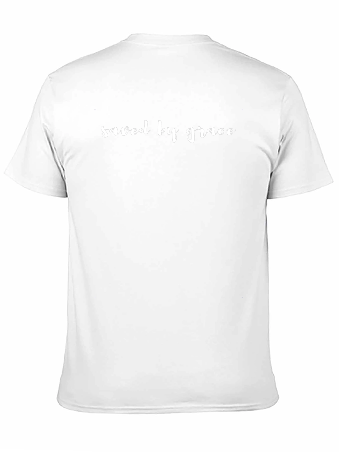 Camiseta Negra Salvado por Gracia