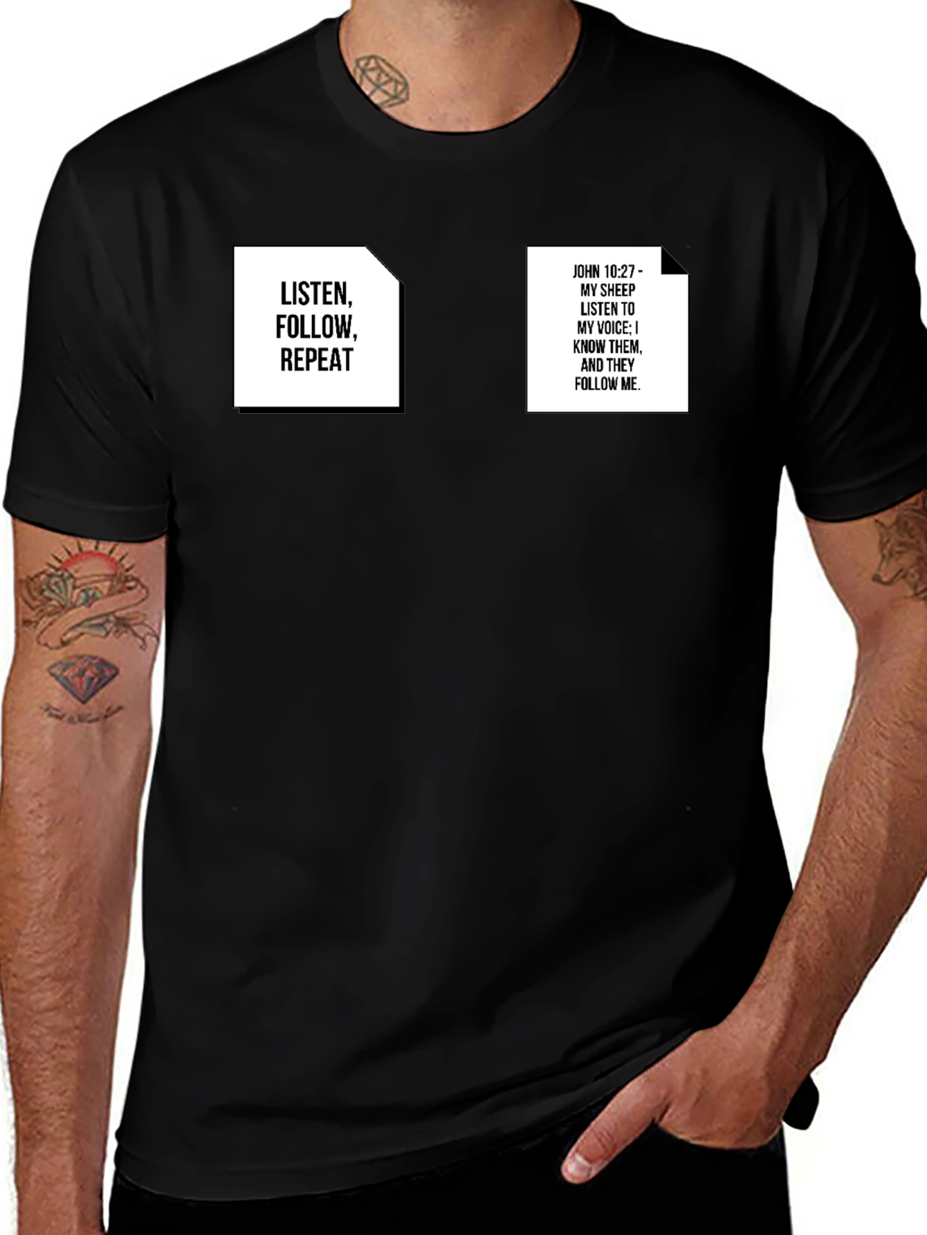 Camiseta Negra con Mensajes Inspiradores