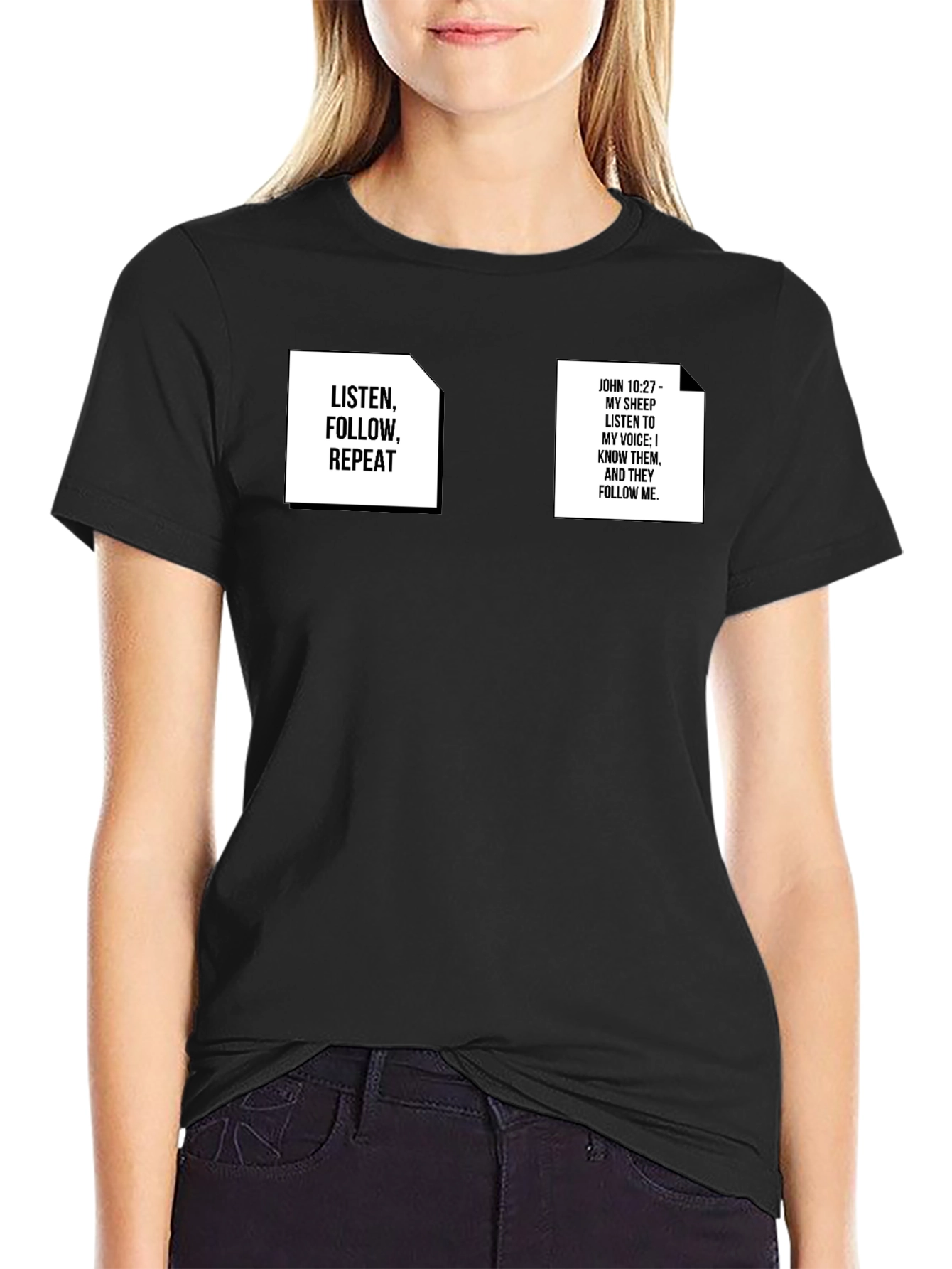Camiseta Negra con Mensajes Inspiradores