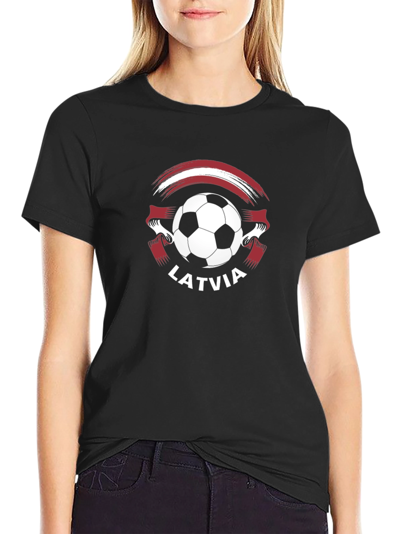 Camiseta Fútbol Letonia - Diseño Original
