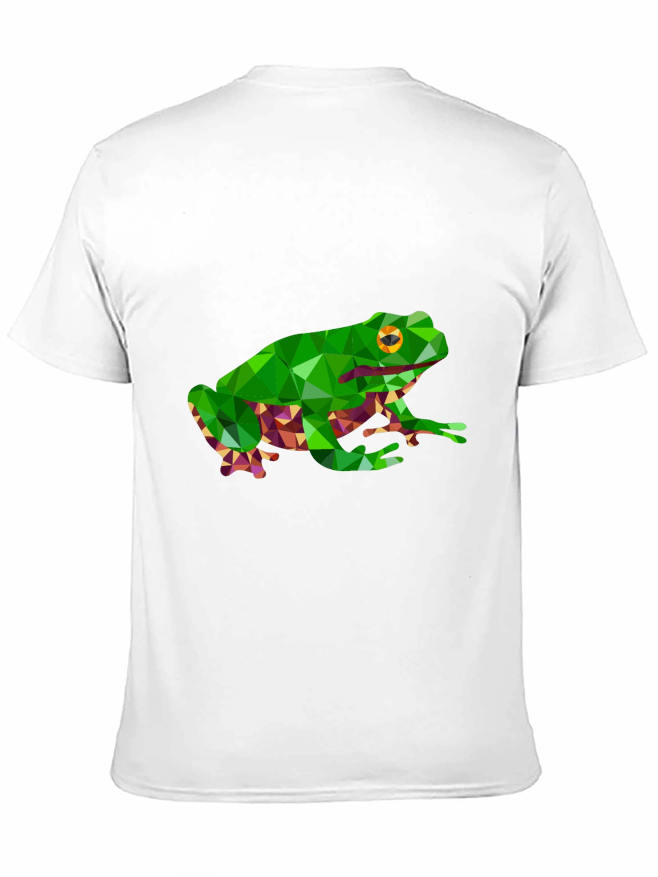 Camiseta Negra con Diseño de Rana Geométrica