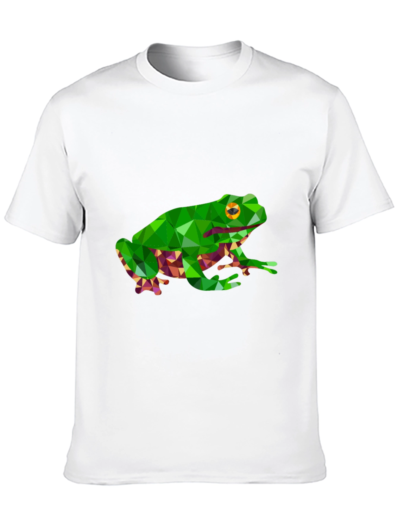 Camiseta Negra con Diseño de Rana Geométrica