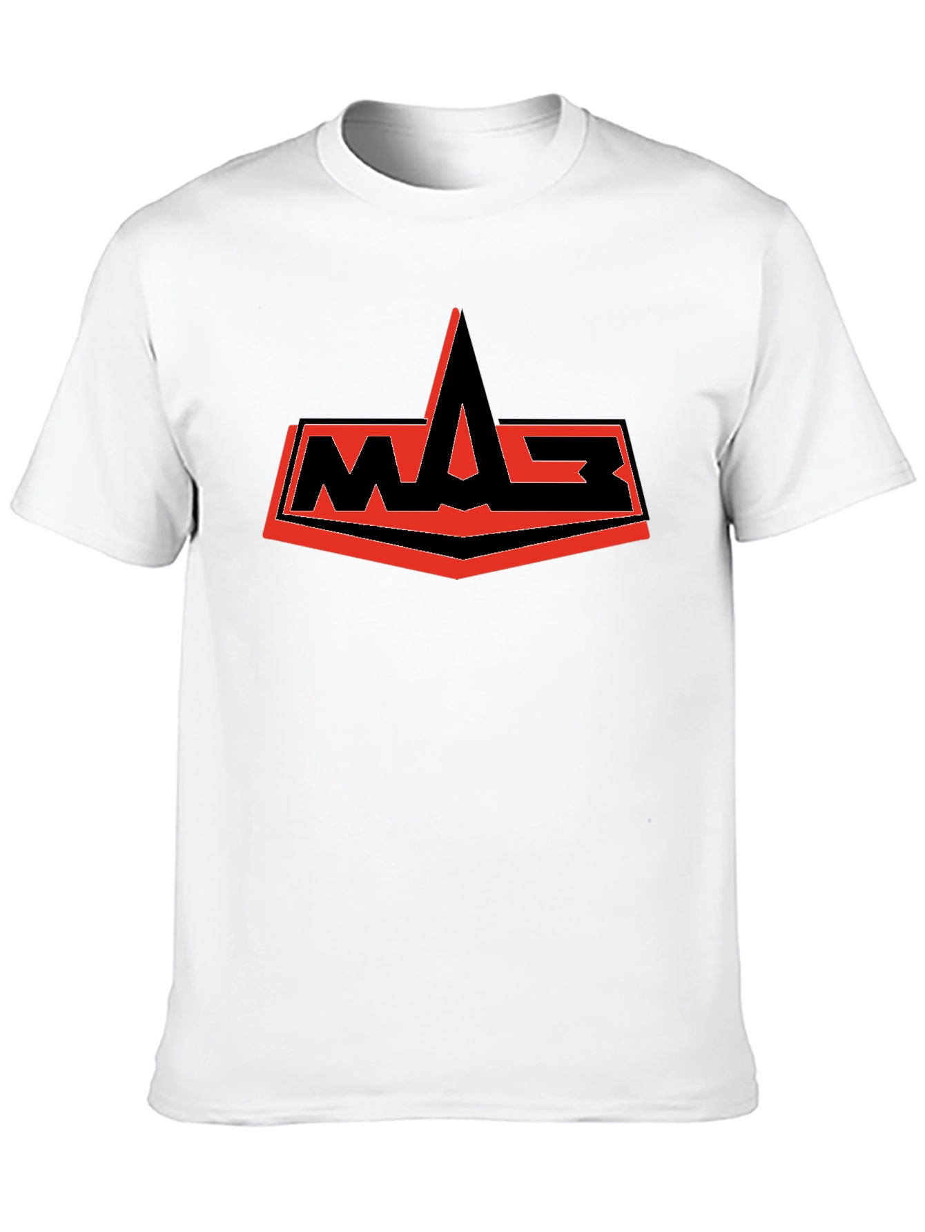 Camiseta Negra con Logo WASP Rojo y Negro