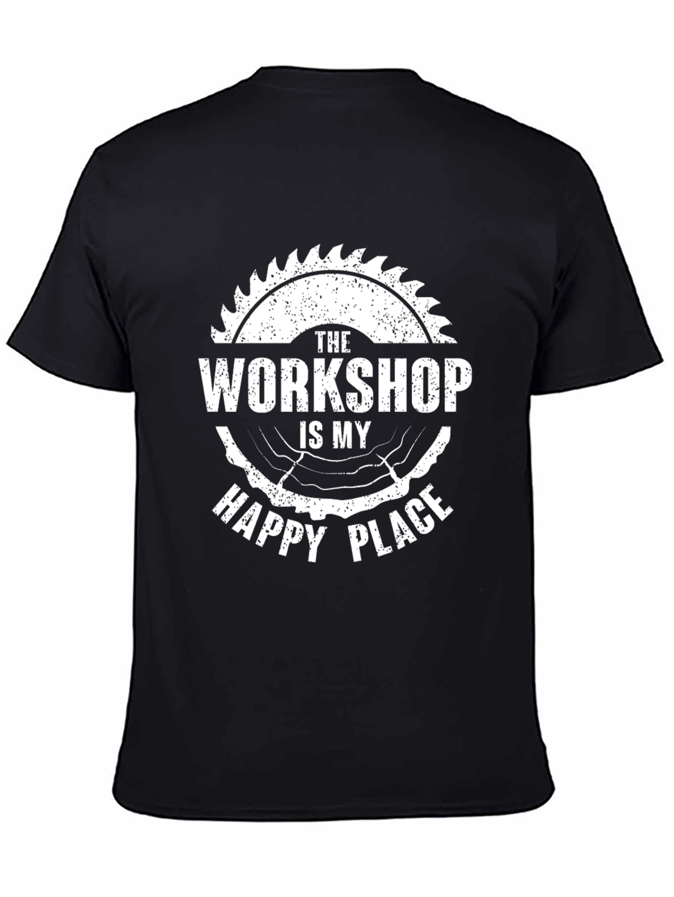 Camiseta Negra El Taller es Mi Lugar Feliz