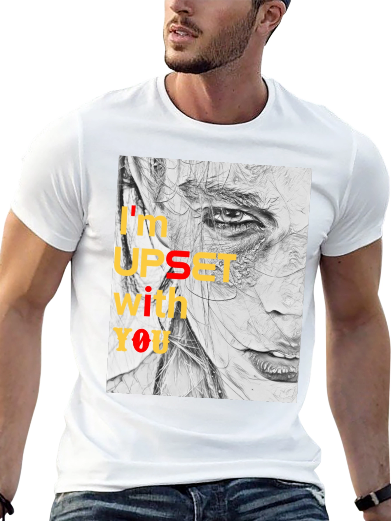 Camiseta Negra Estampada: Expresión Artística y Actitud