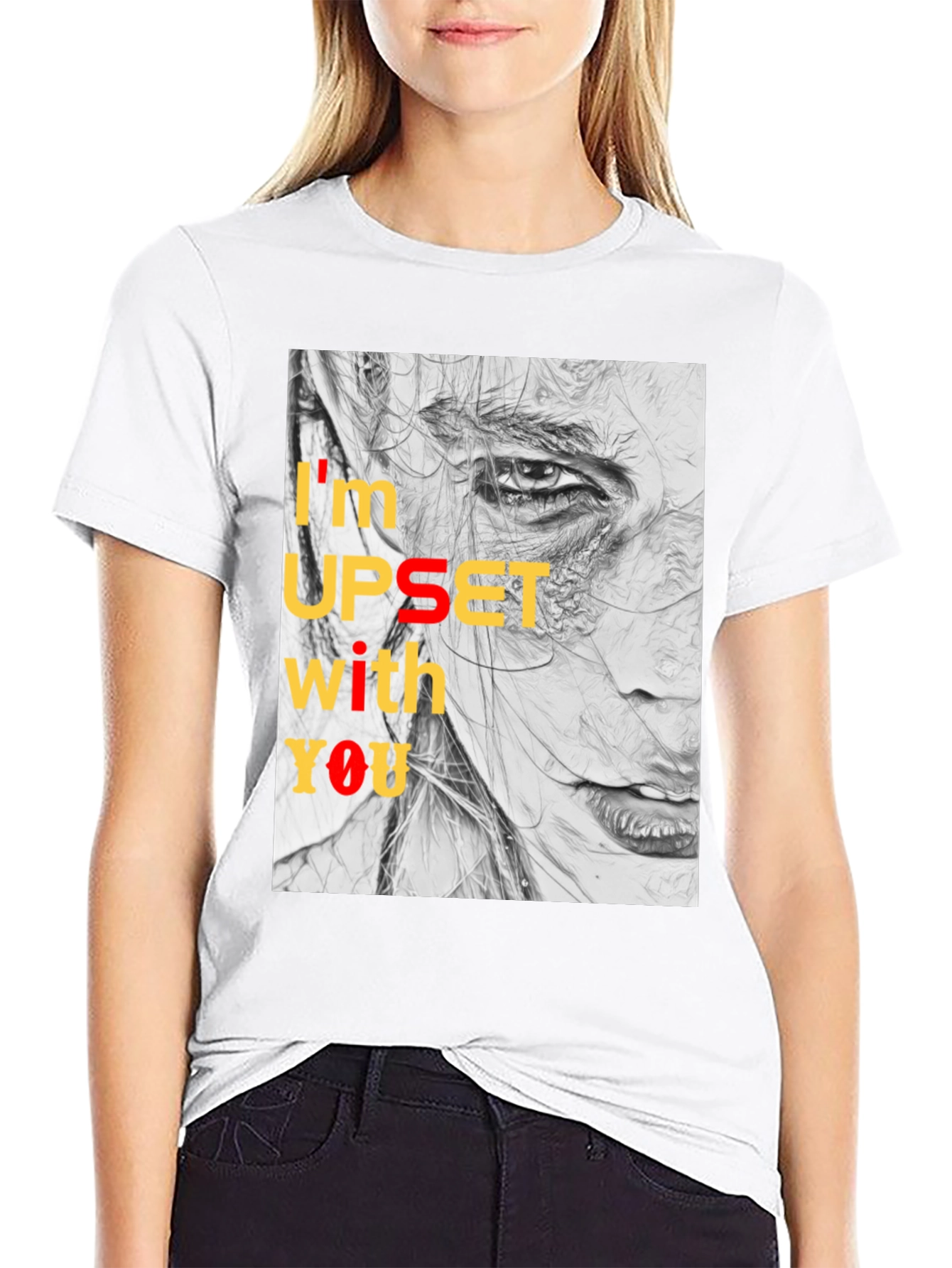 Camiseta Negra Estampada: Expresión Artística y Actitud