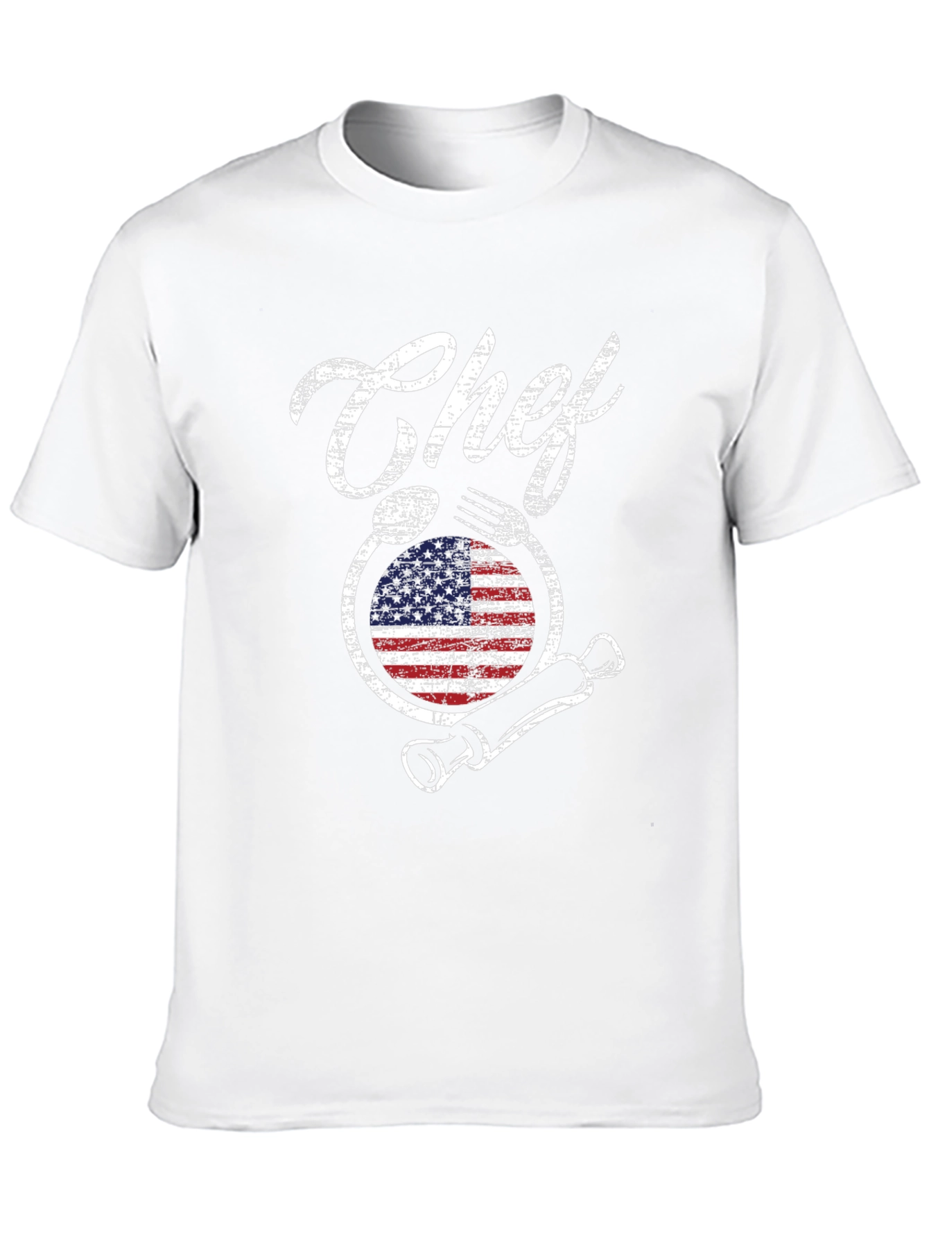 Camiseta Chef Americana - Diseño Culinario Patriótico