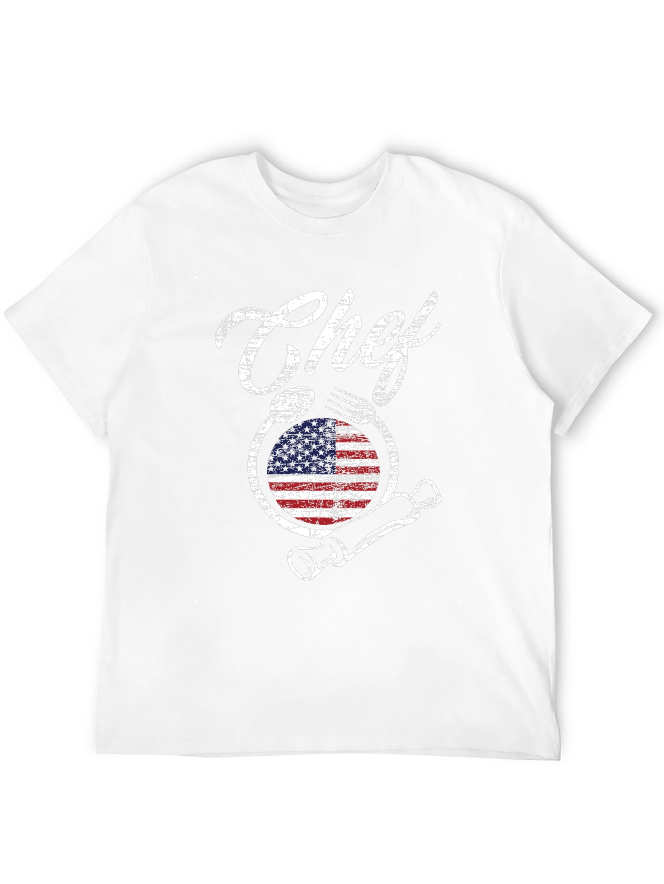 Camiseta Chef Americana - Diseño Culinario Patriótico