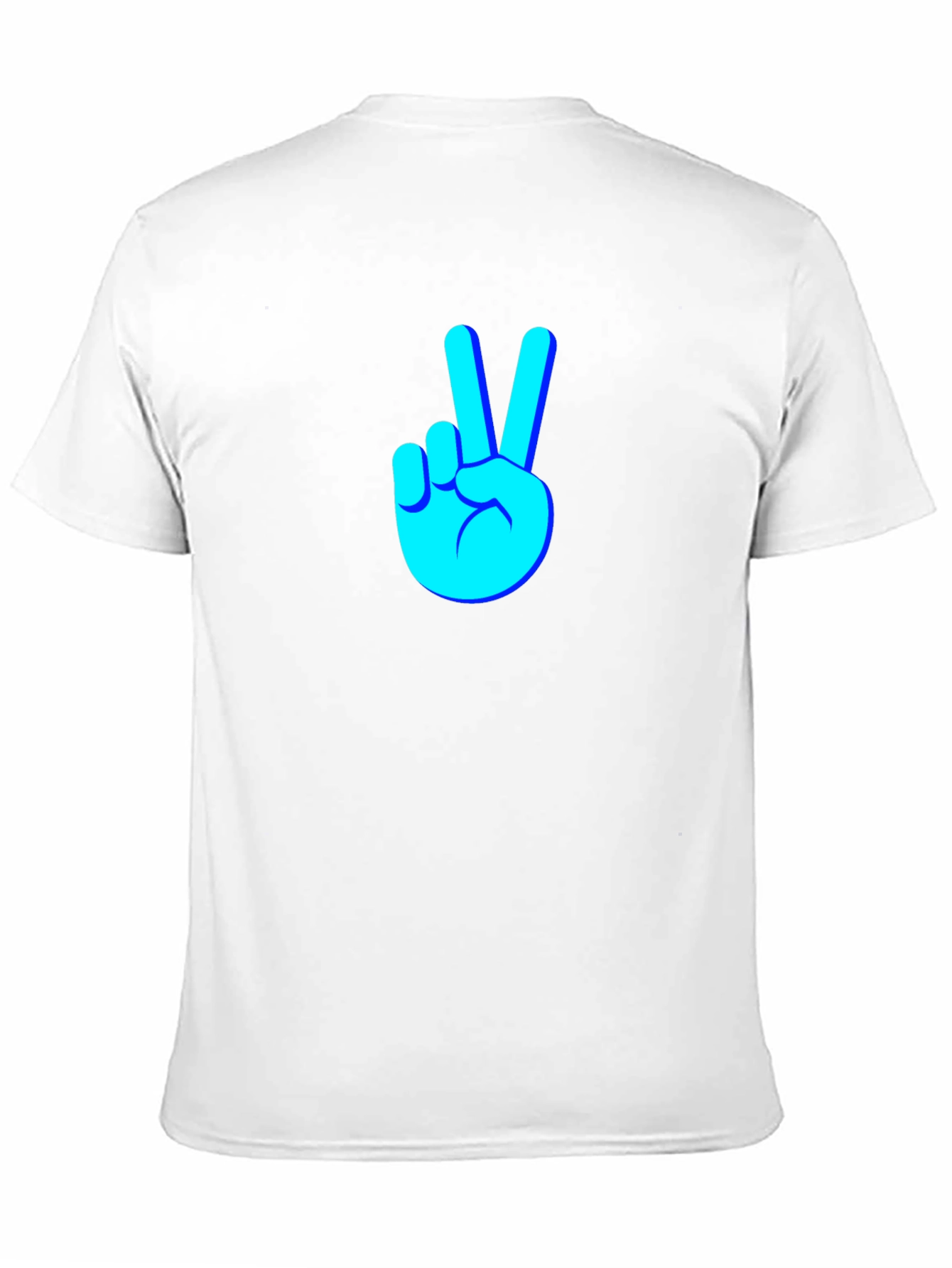 Camiseta Negra con Diseño de Paz y Amor