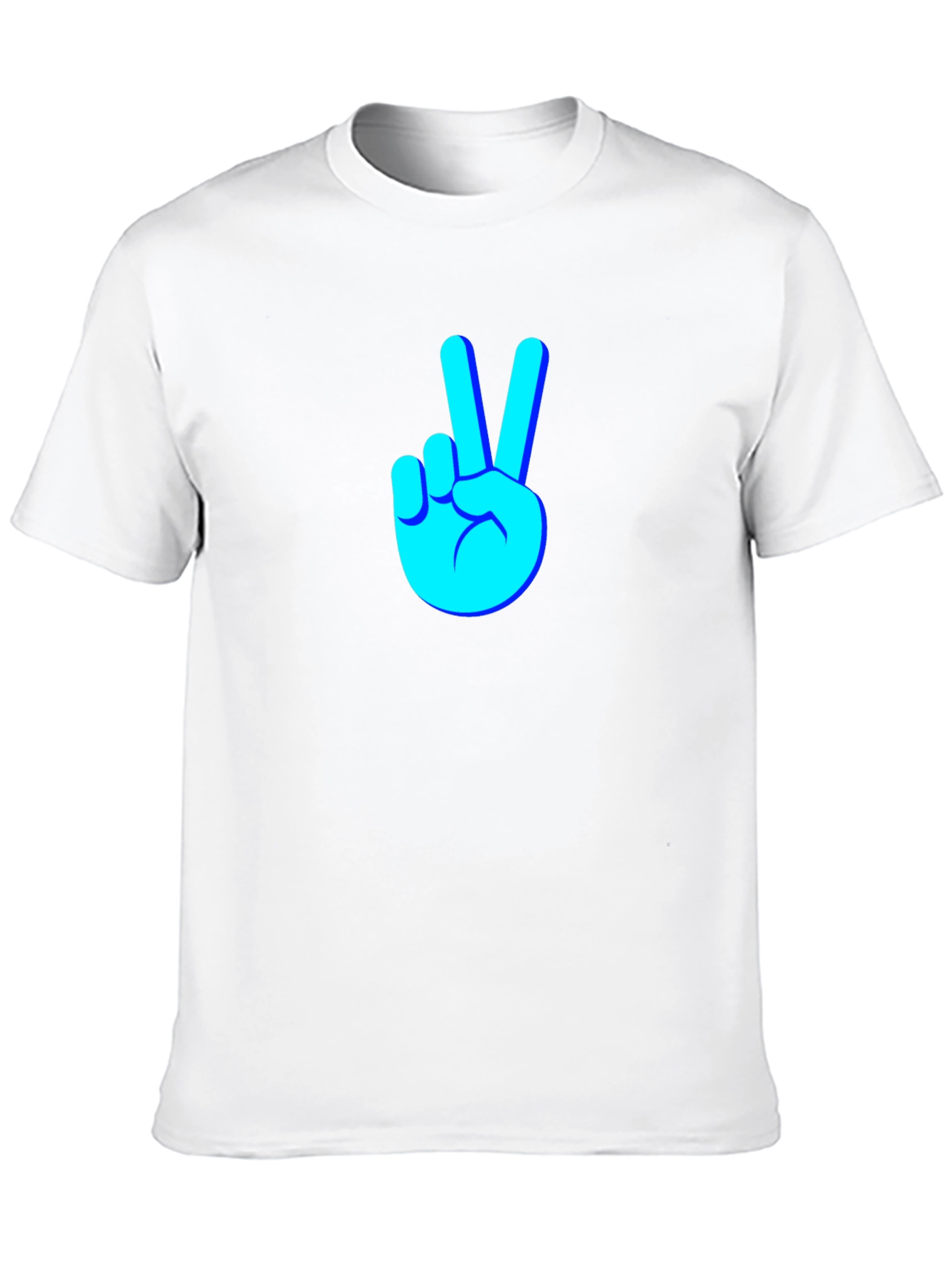 Camiseta Negra con Diseño de Paz y Amor