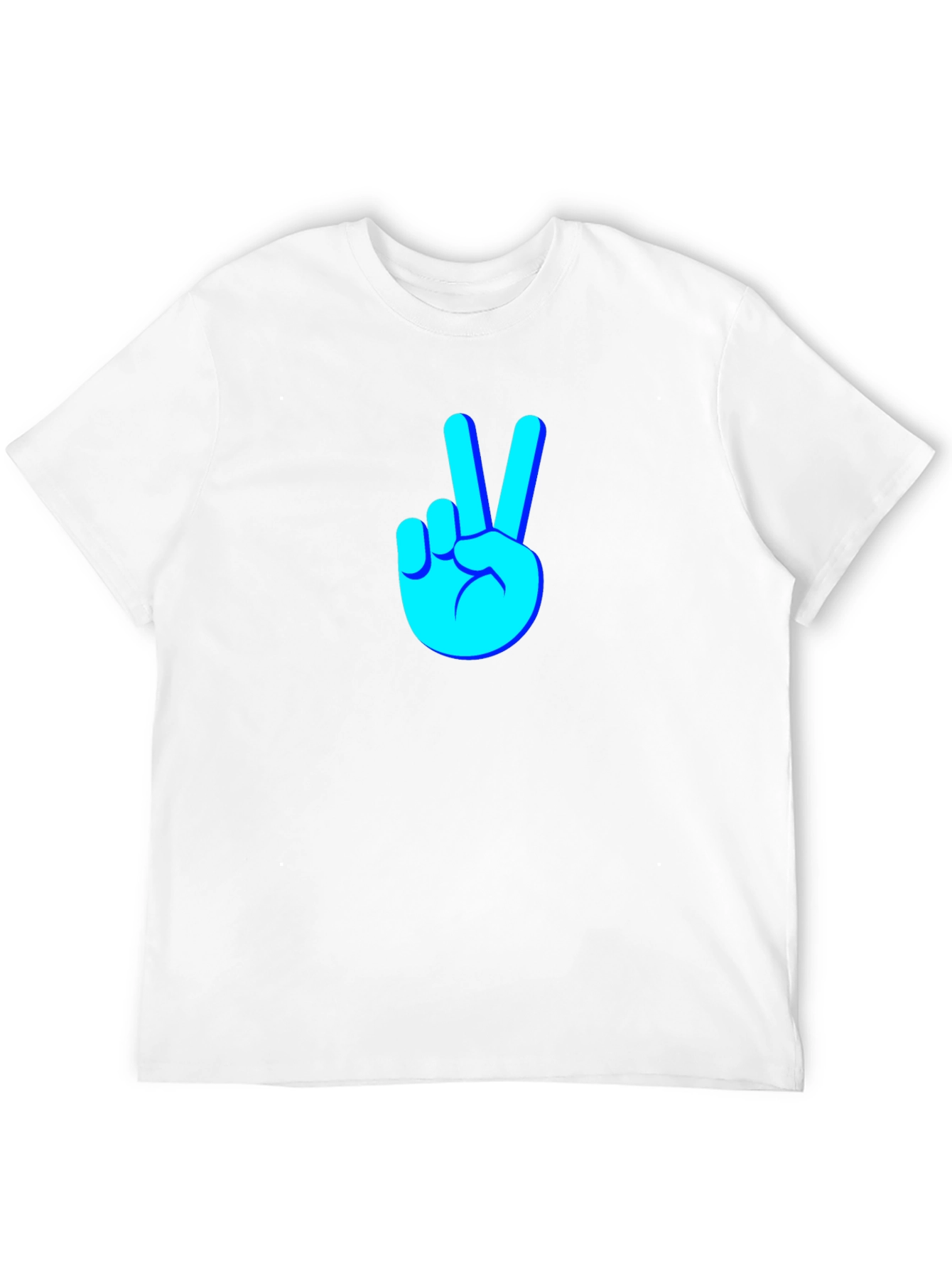 Camiseta Negra con Diseño de Paz y Amor
