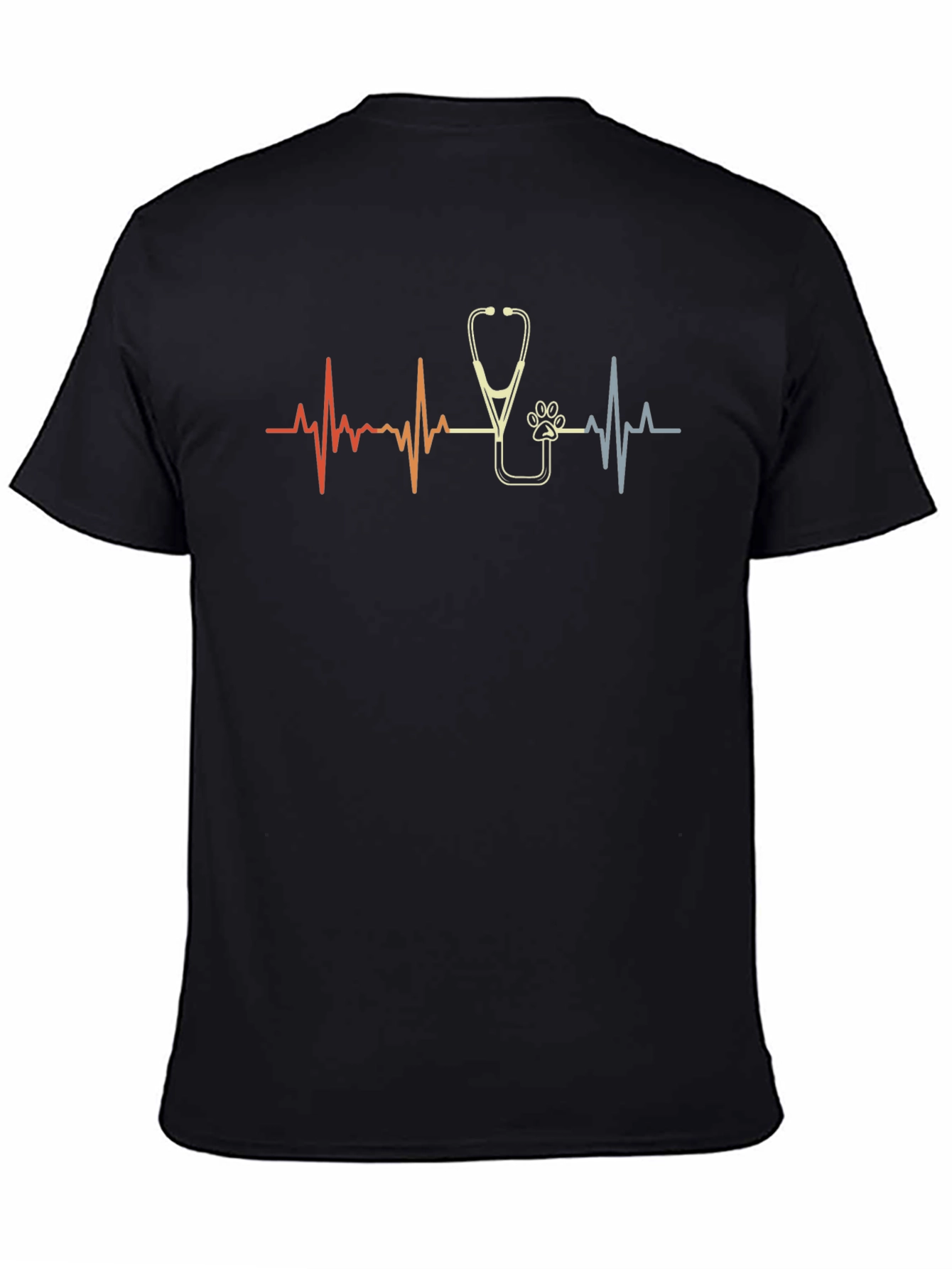 Camiseta Negra Latido Veterinaria