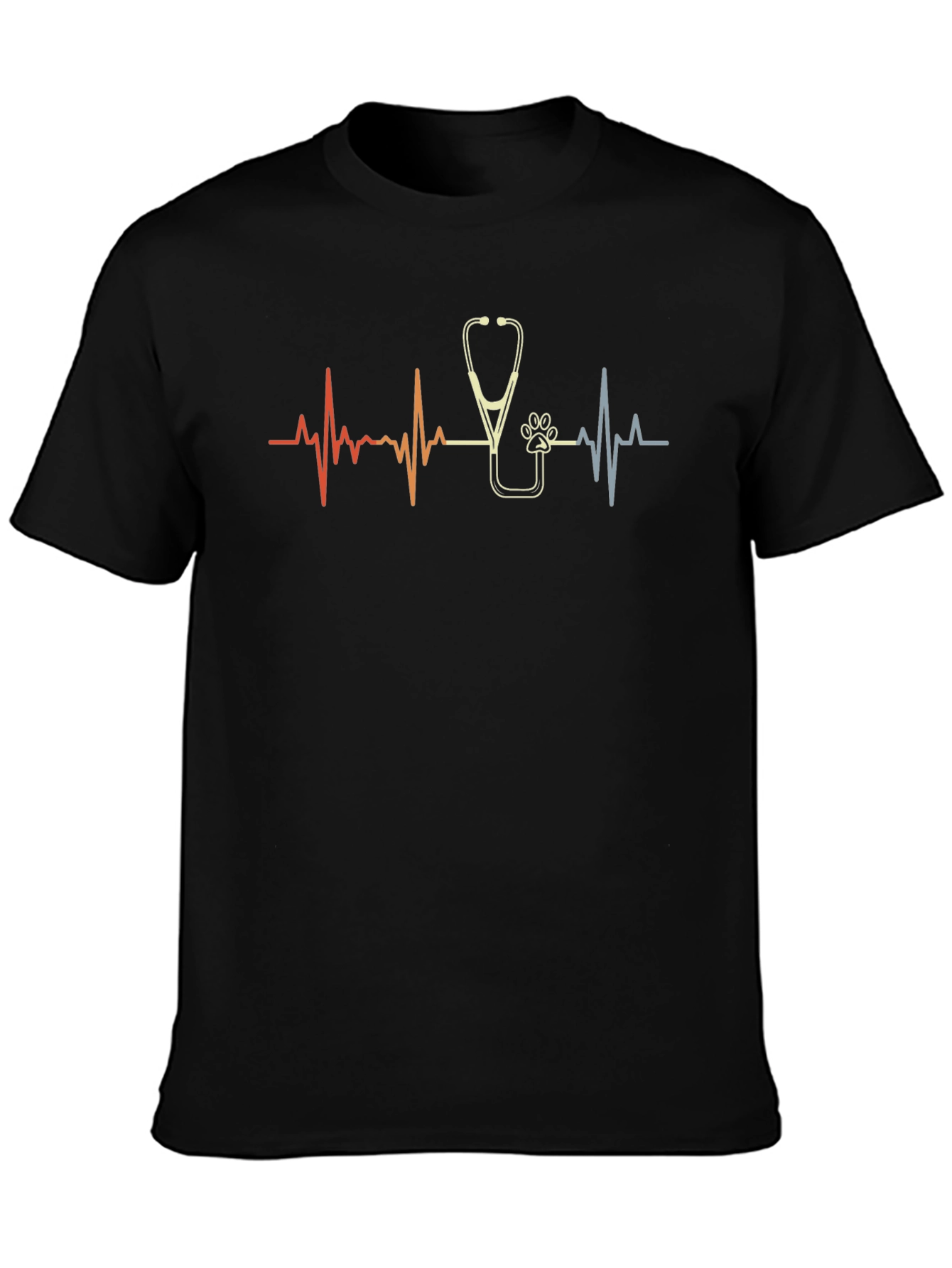 Camiseta Negra Latido Veterinaria