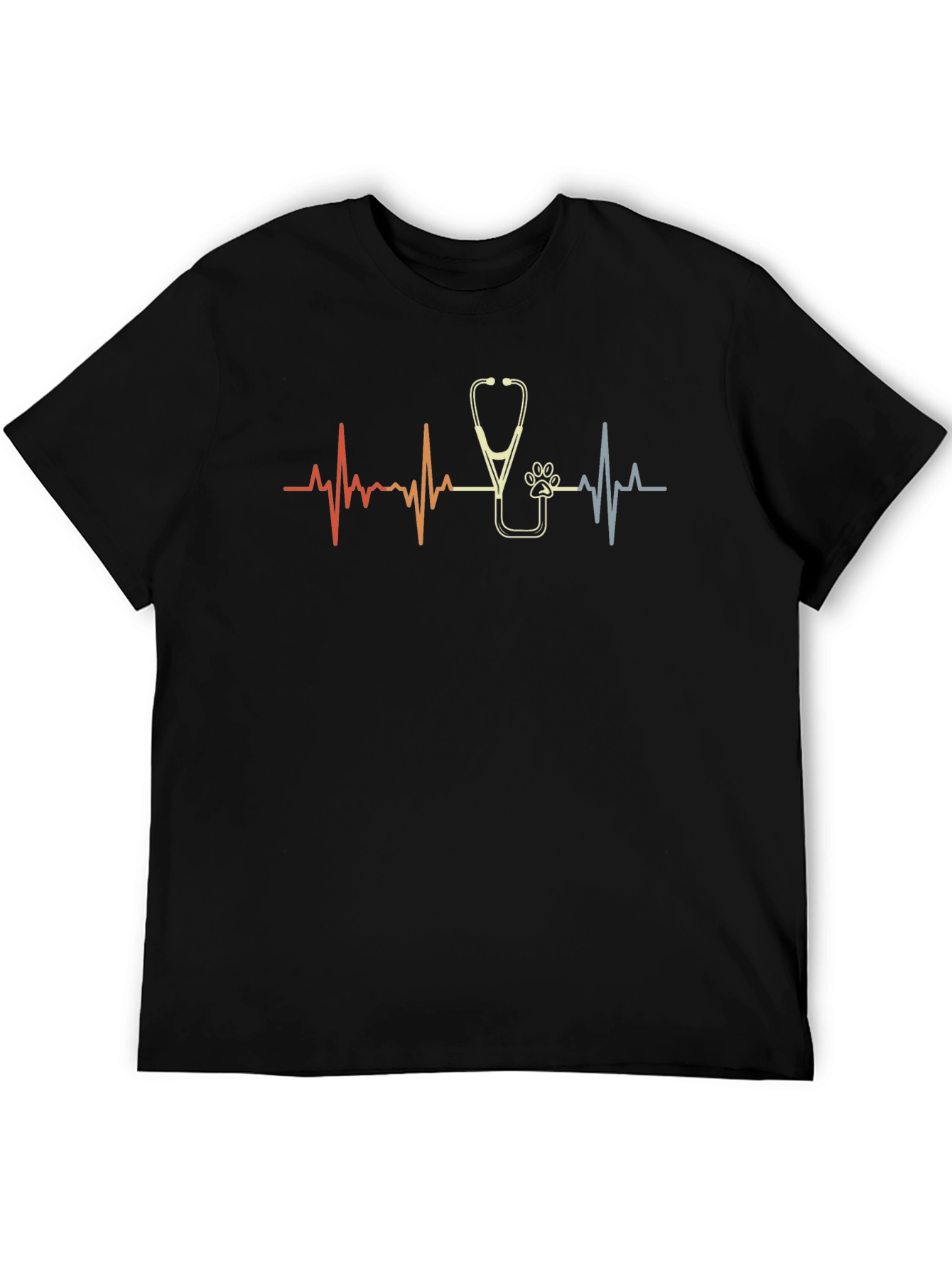 Camiseta Negra Latido Veterinaria
