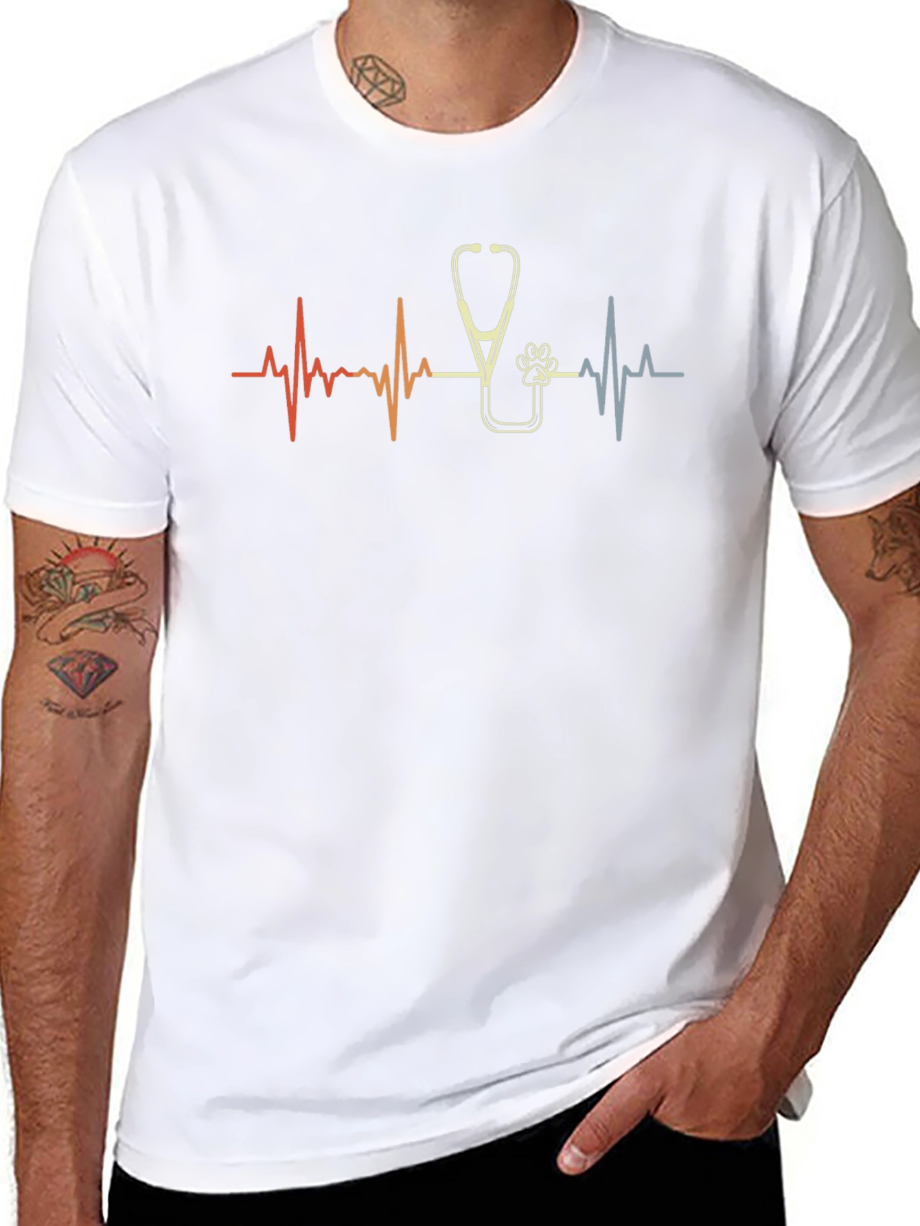 Camiseta Negra Latido Veterinaria