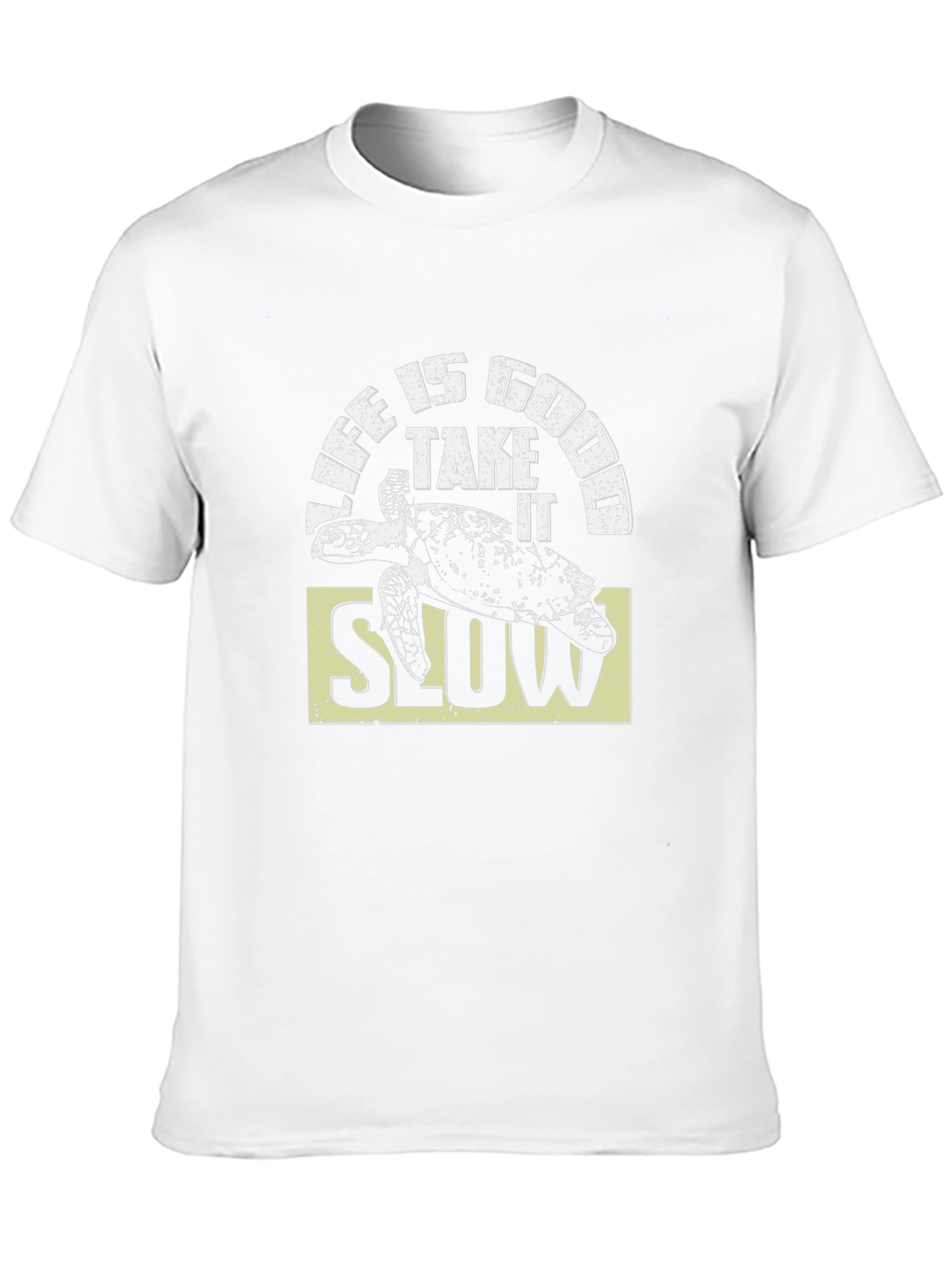 Camiseta Negra Life is Good con Tortuga