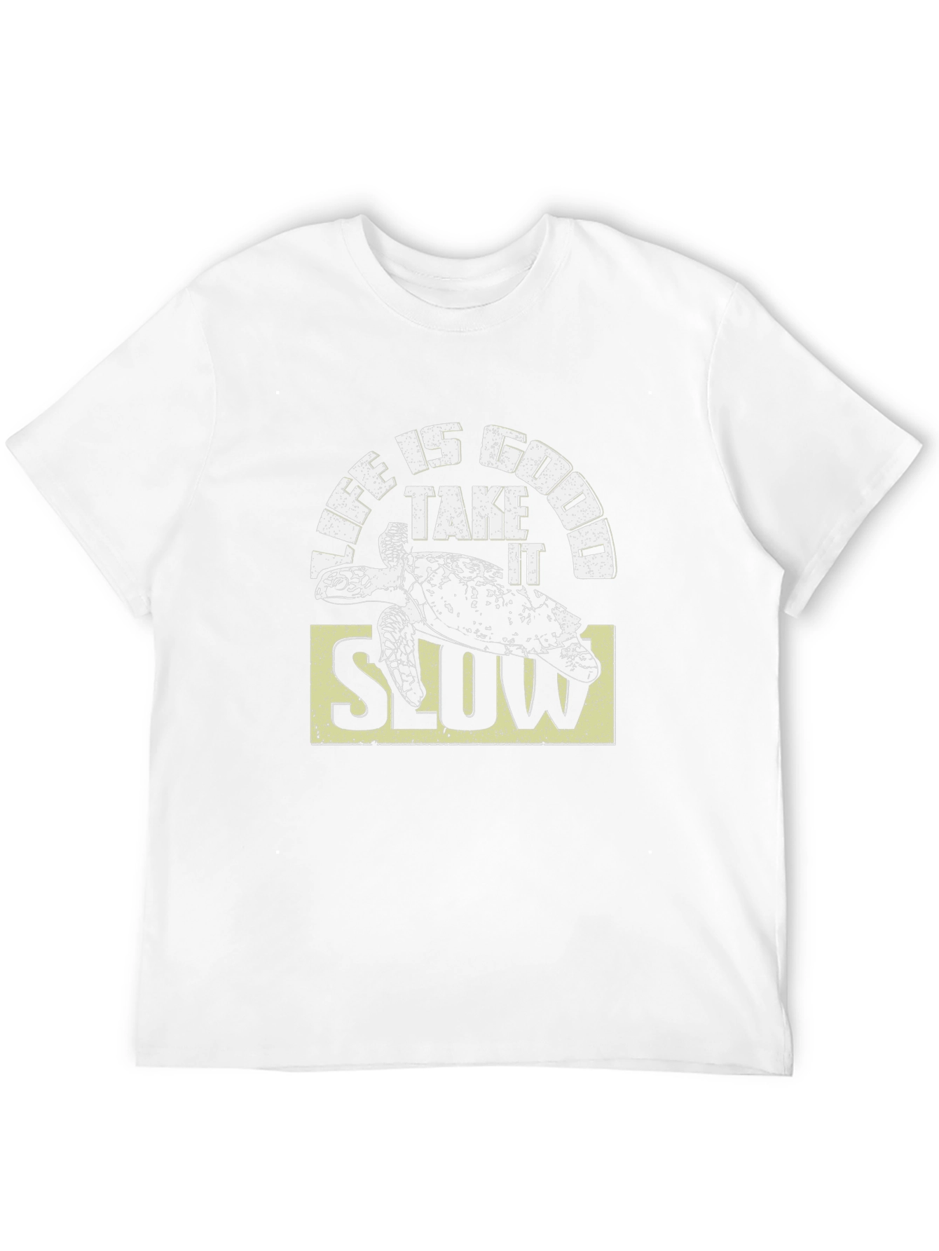 Camiseta Negra Life is Good con Tortuga