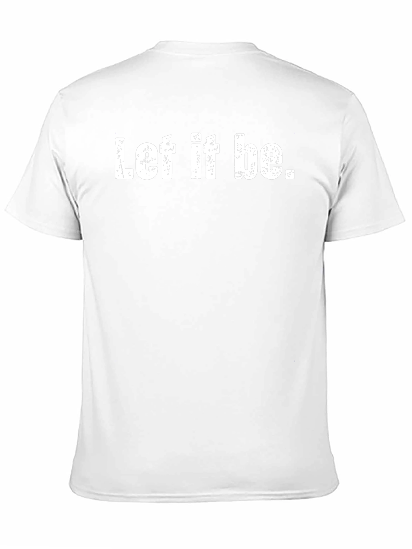 Camiseta Negra Let it be para Hombre