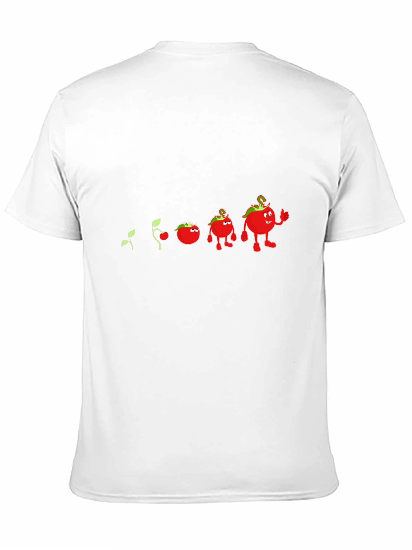 Camiseta Negra Evolución del Tomate