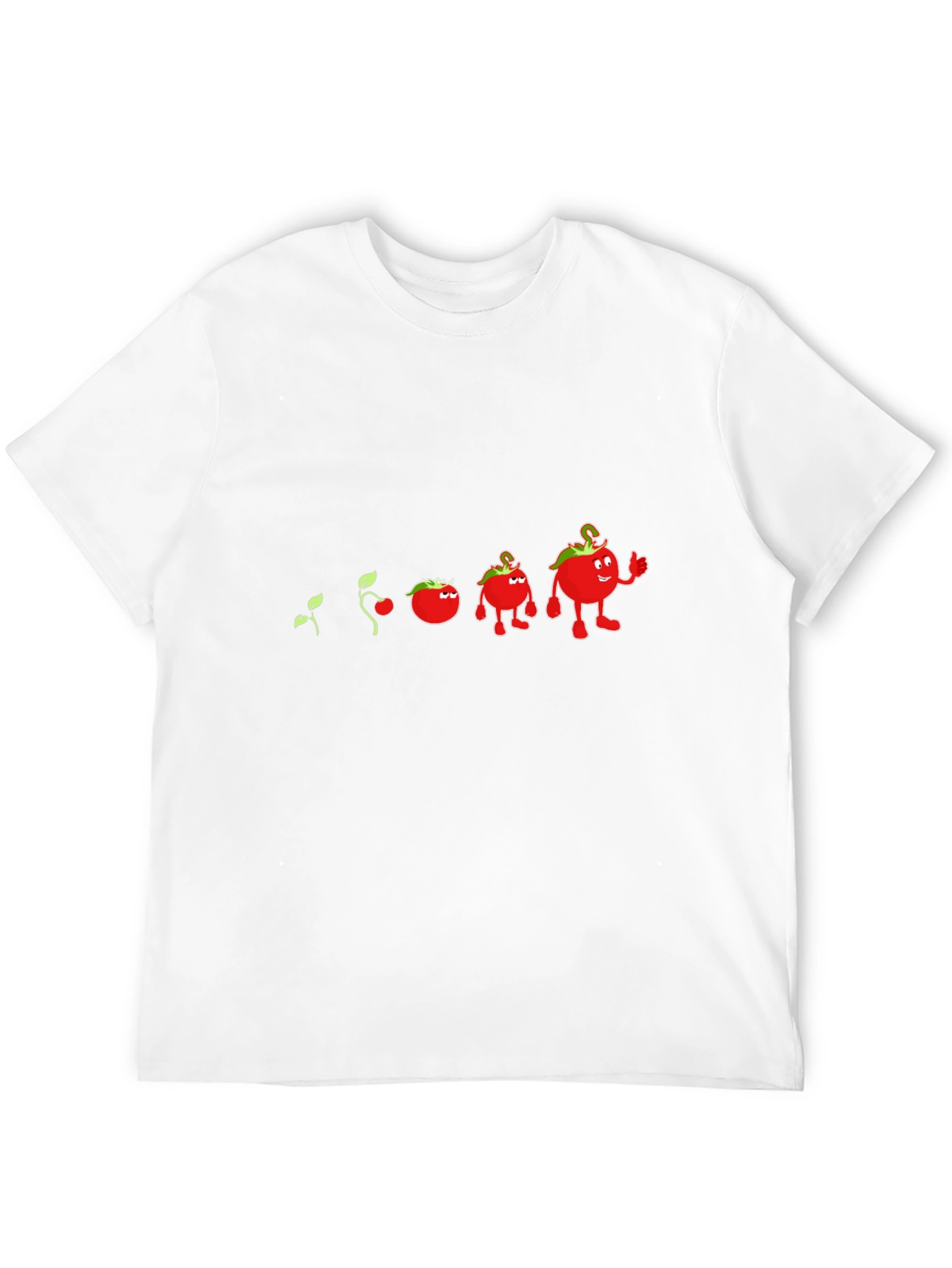 Camiseta Negra Evolución del Tomate