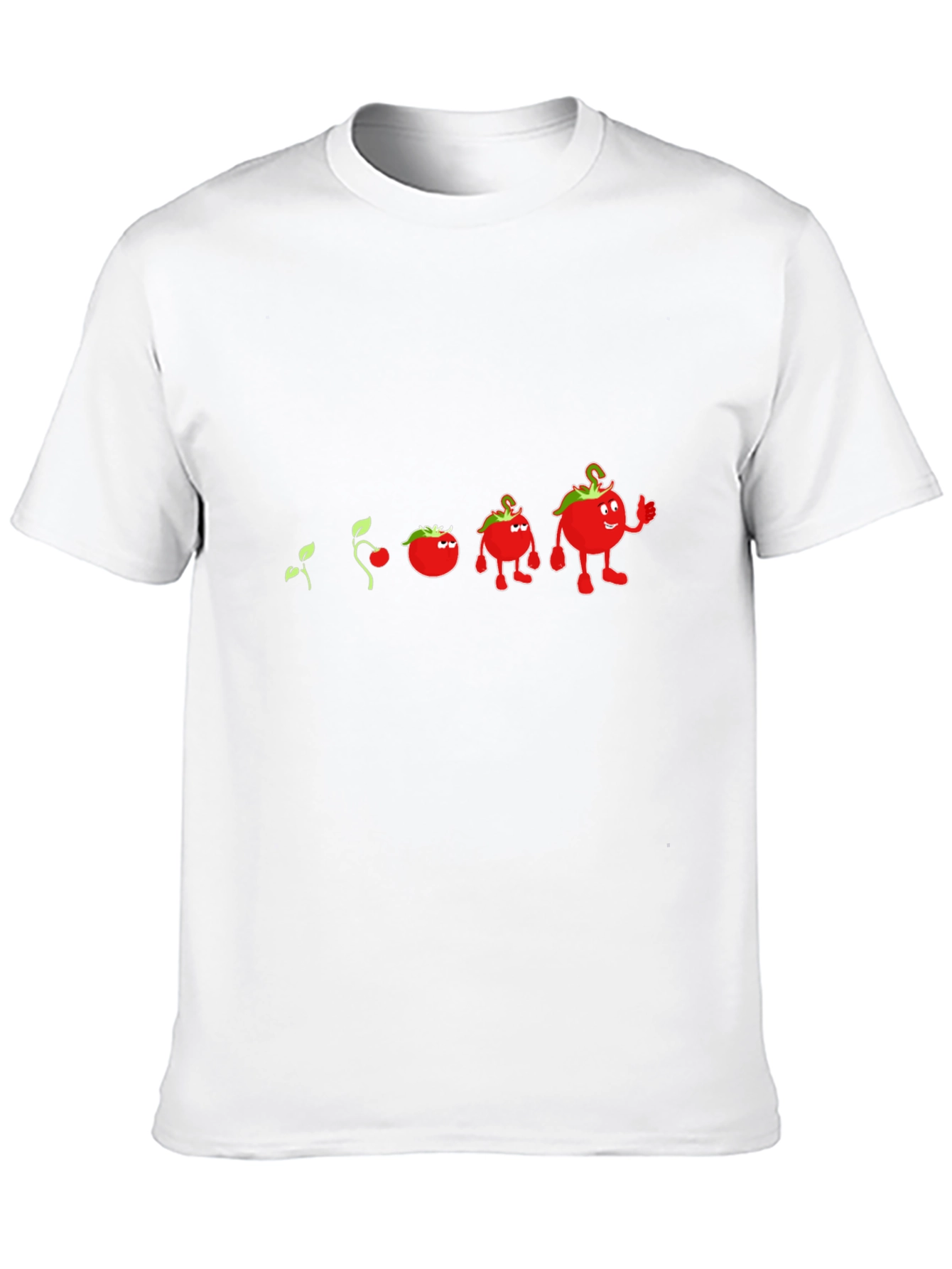 Camiseta Negra Evolución del Tomate