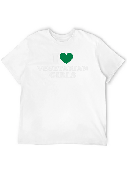 Camiseta Negra Amo a las Vegetarianas