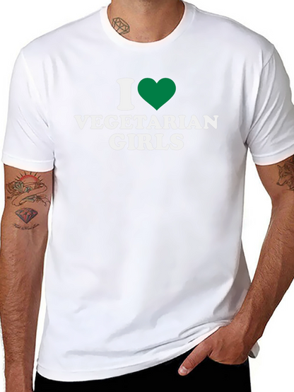 Camiseta Negra Amo a las Vegetarianas