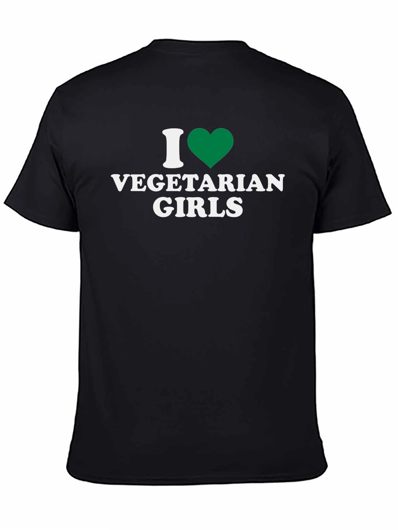 Camiseta Negra Amo a las Vegetarianas