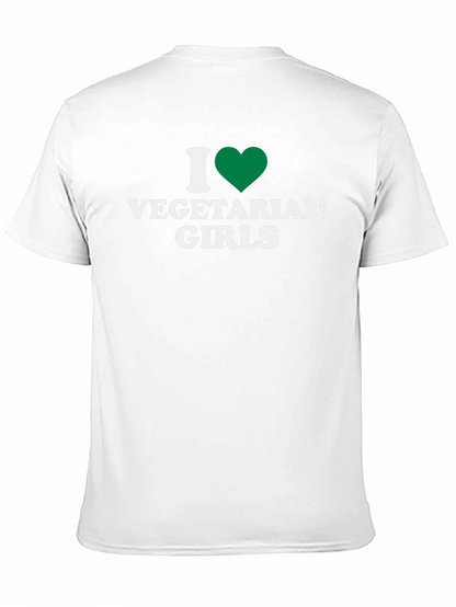 Camiseta Negra Amo a las Vegetarianas